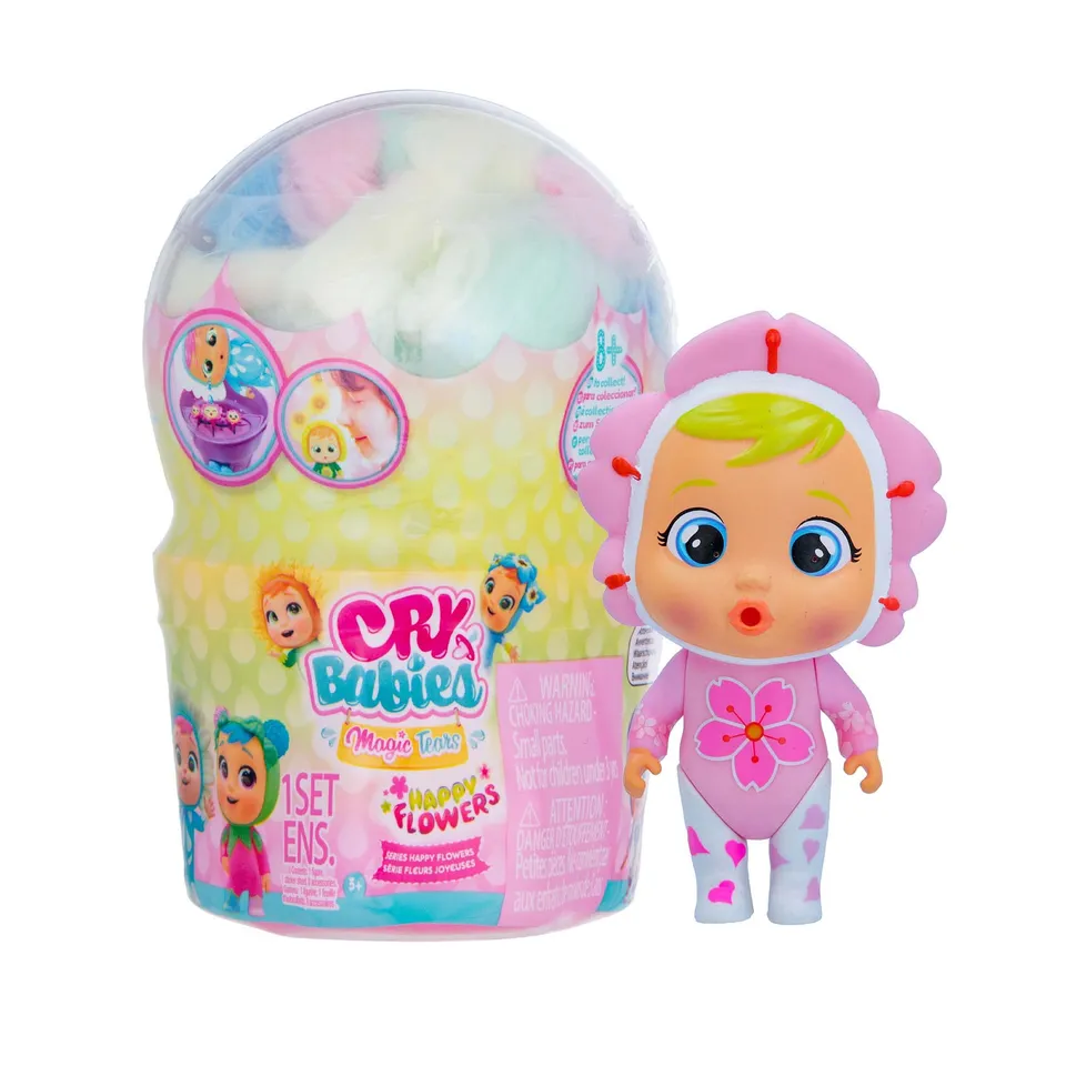 IMC Cry Babies Magic Tears Happy Flowers Mini Bambola Sorpresa