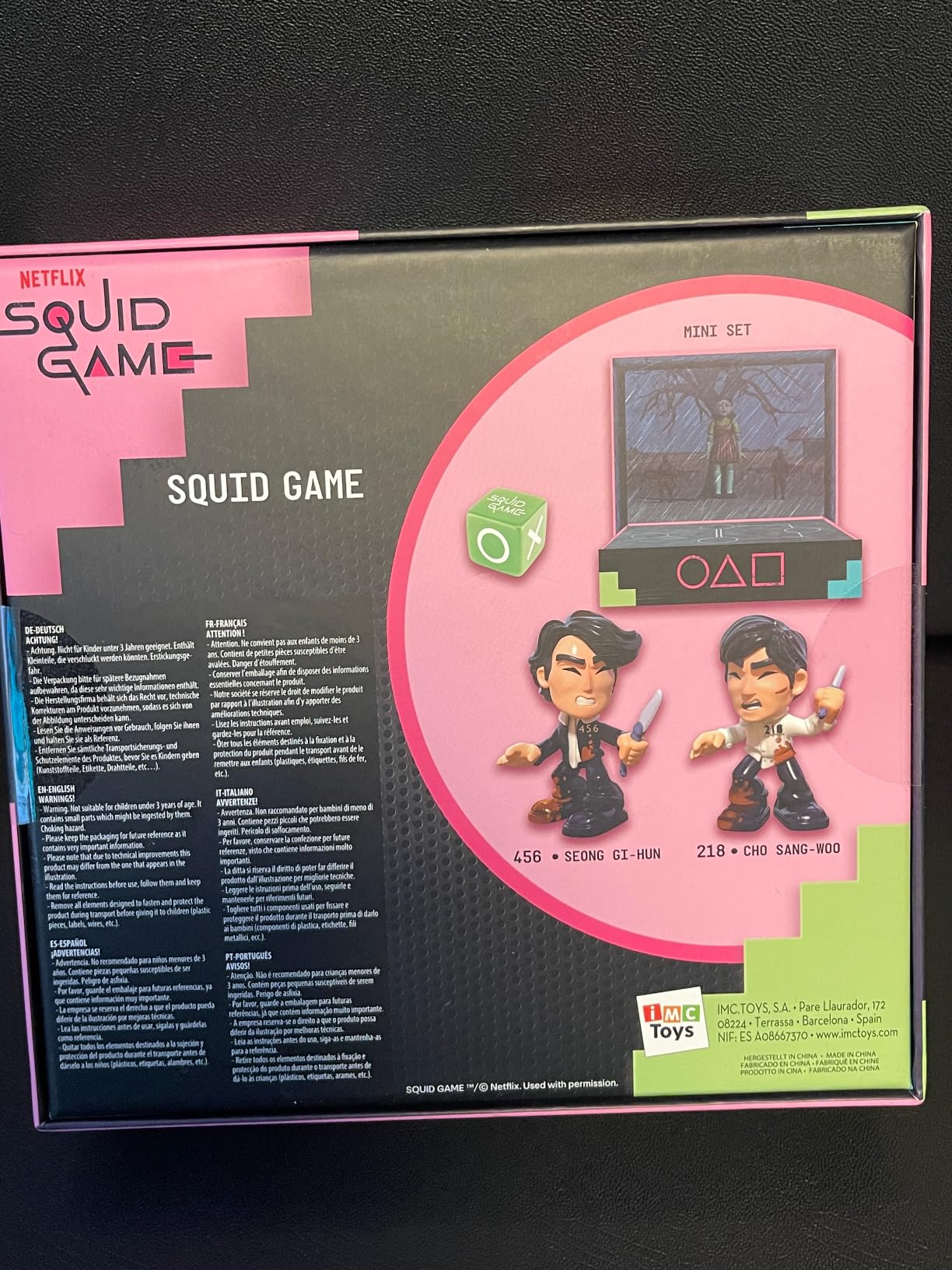 IMC Toys Squid Game Sfida Finale gioco da tavolo adulti 17+ con figure