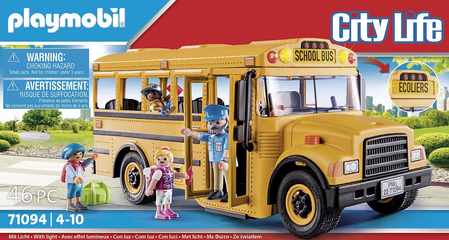 Playmobil City Life 71094 scuolabus US School Bus 46 pezzi