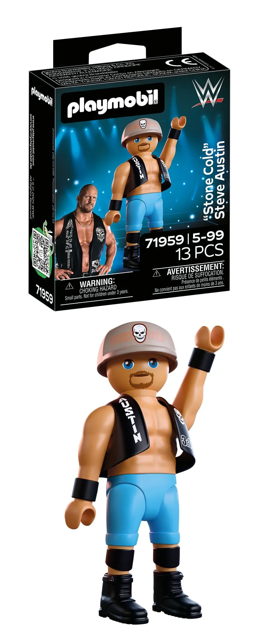Playmobil WWE Stone Cold Steve Austin 71959 Action Figure