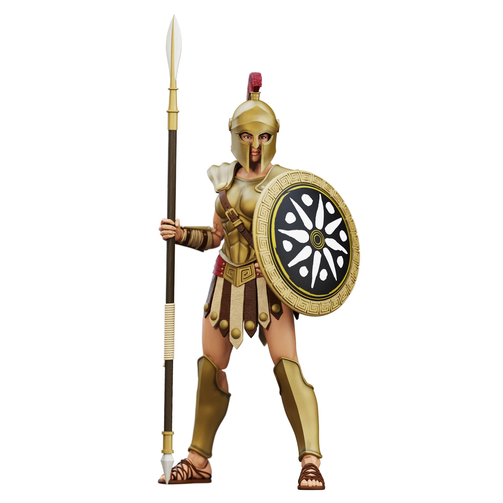 Boss Fight Epic Hacks Spartan Warrior action figure 15cm