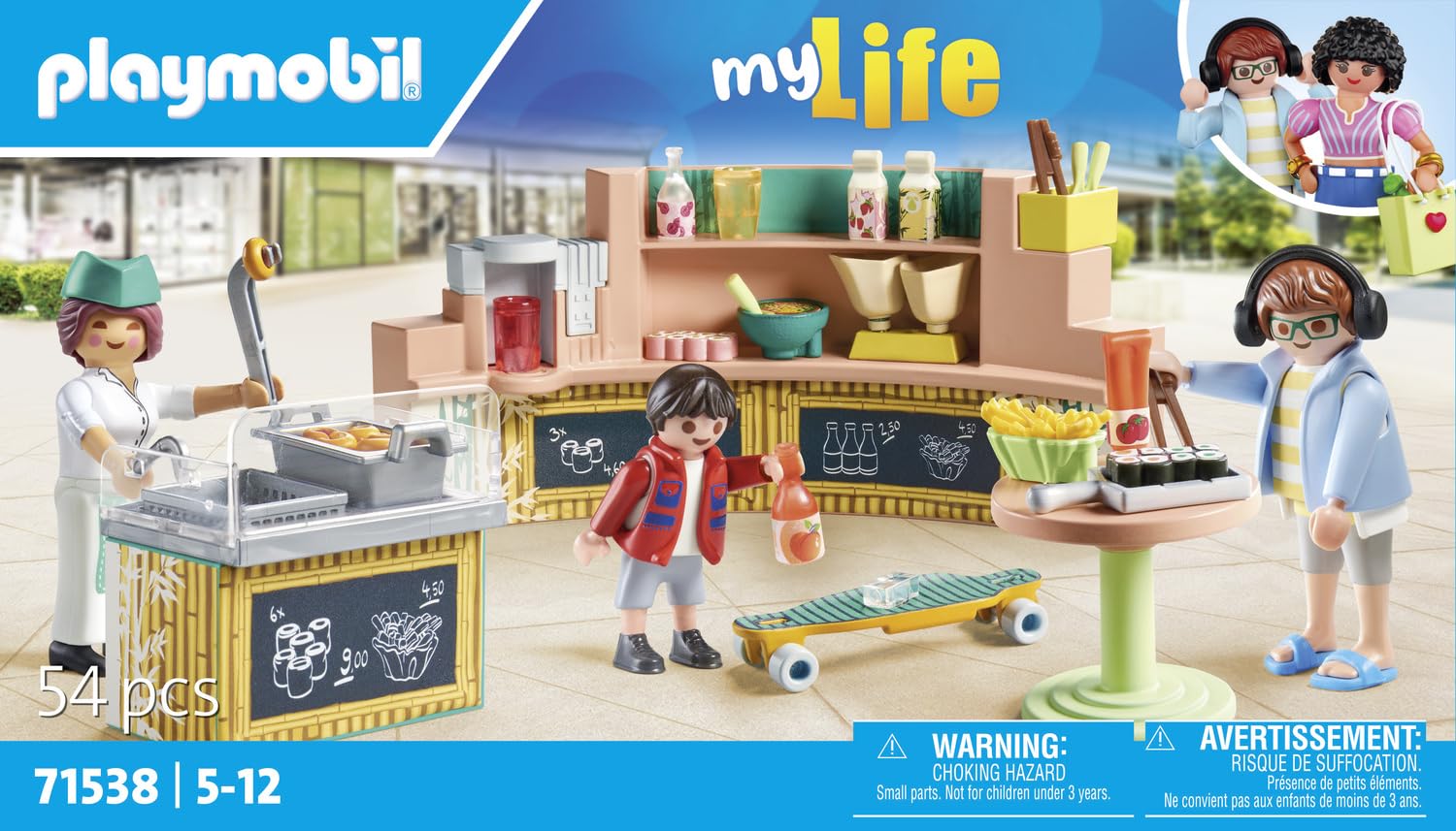 PLAYMOBIL myLife 71538 area ristoro 54 pezzi