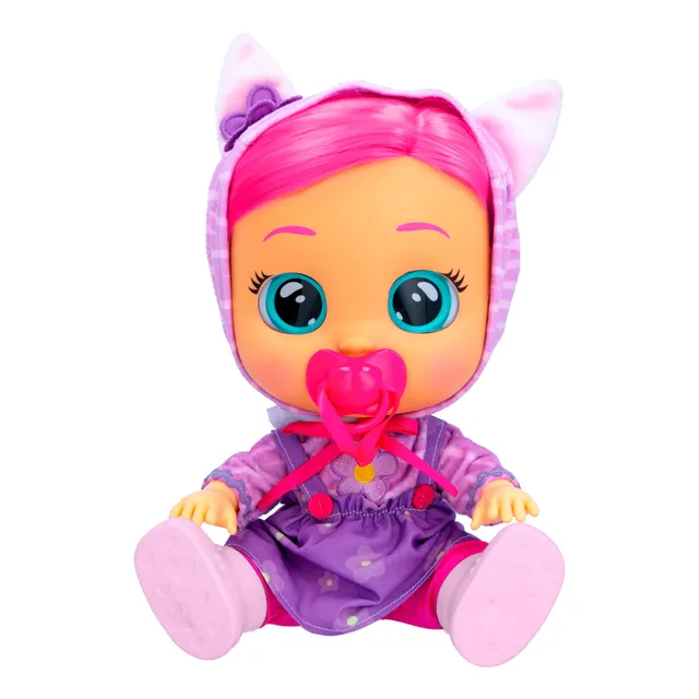 IMC Toys Cry Babies Dressy Katie Bambola 30 cm Capelli Rosa