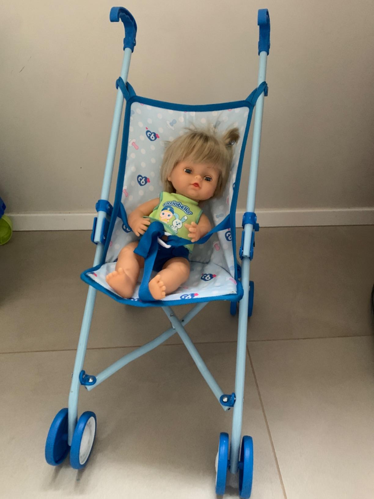 Cicciobello Accessori passeggino 4 ruote pieghevole per bambole