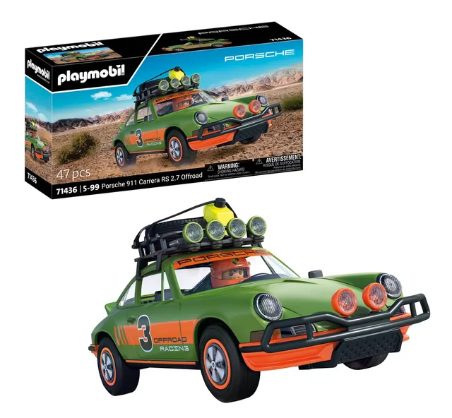 Playmobil Porsche 71436 911 Carrera RS 2.7 Offroad auto 47 pezzi