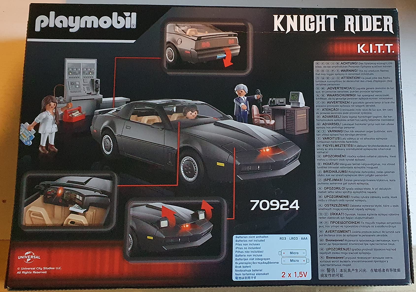 PLAYMOBIL Knight Rider 70924 K.I.T.T. auto luci e suoni