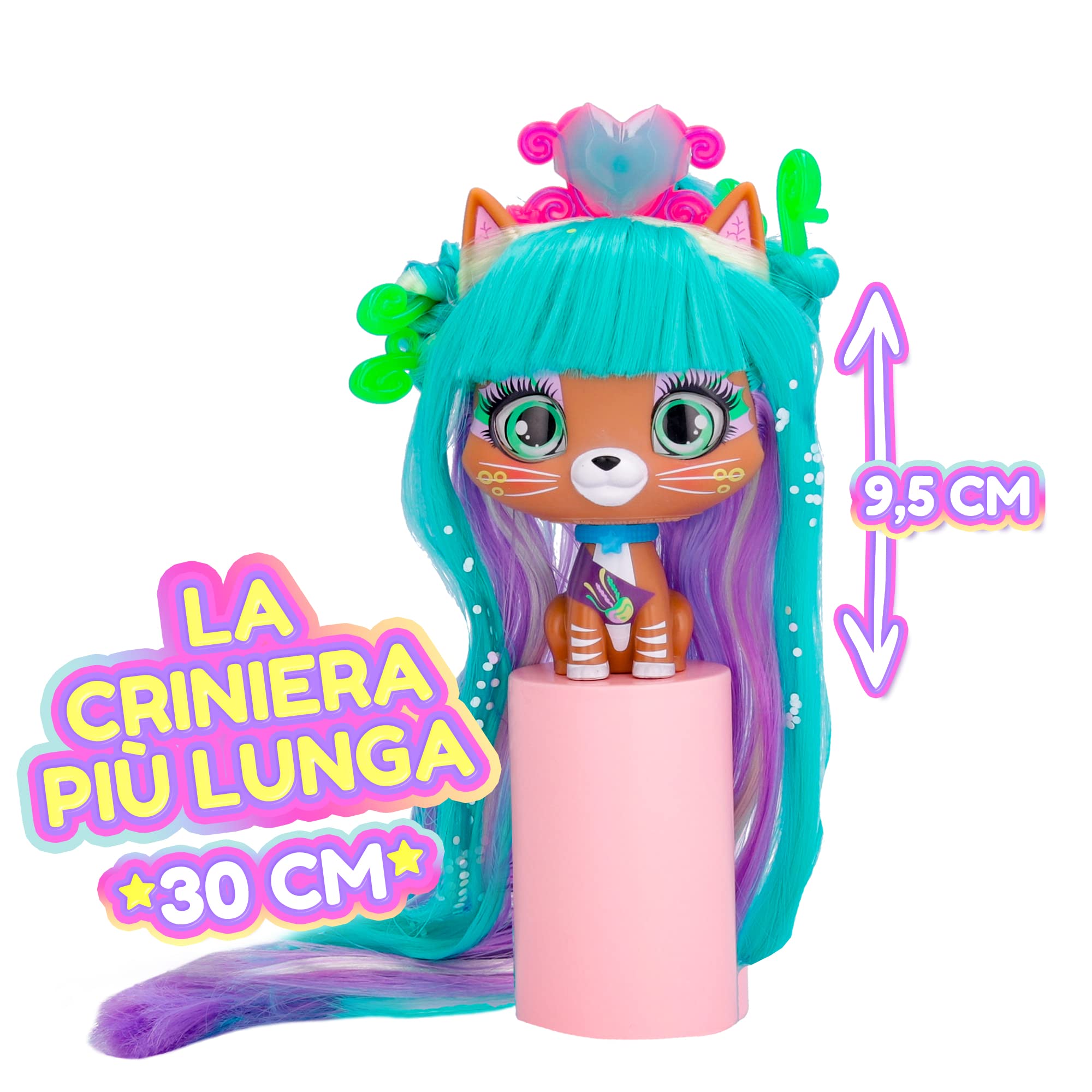 IMC Toys VIP Pets Cats Stormy Gattino Buio Pettinabile 3 Anni
