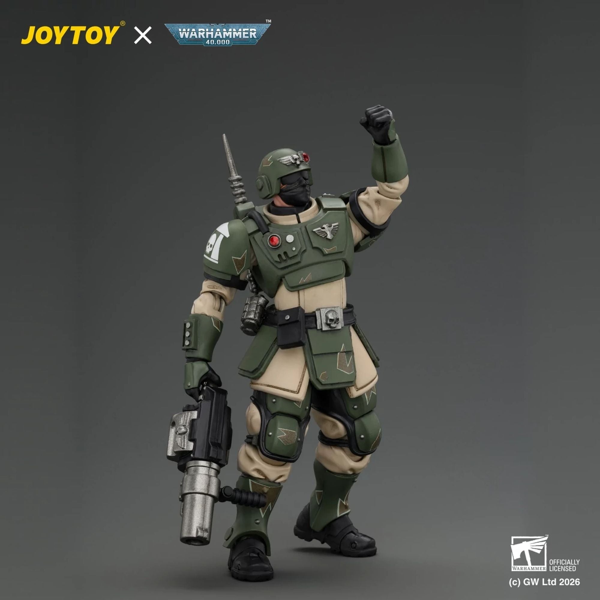 JoyToy Astra Militarum Kasrkin 5 action figure con lancia granate
