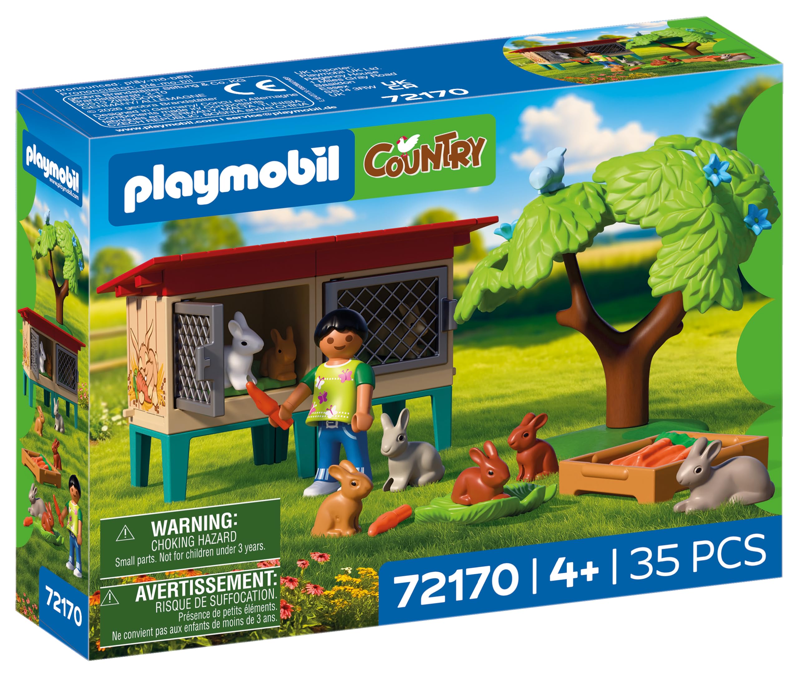 PLAYMOBIL Country 72163 Piccolo Trattore con Ranghinatore e Mucca
