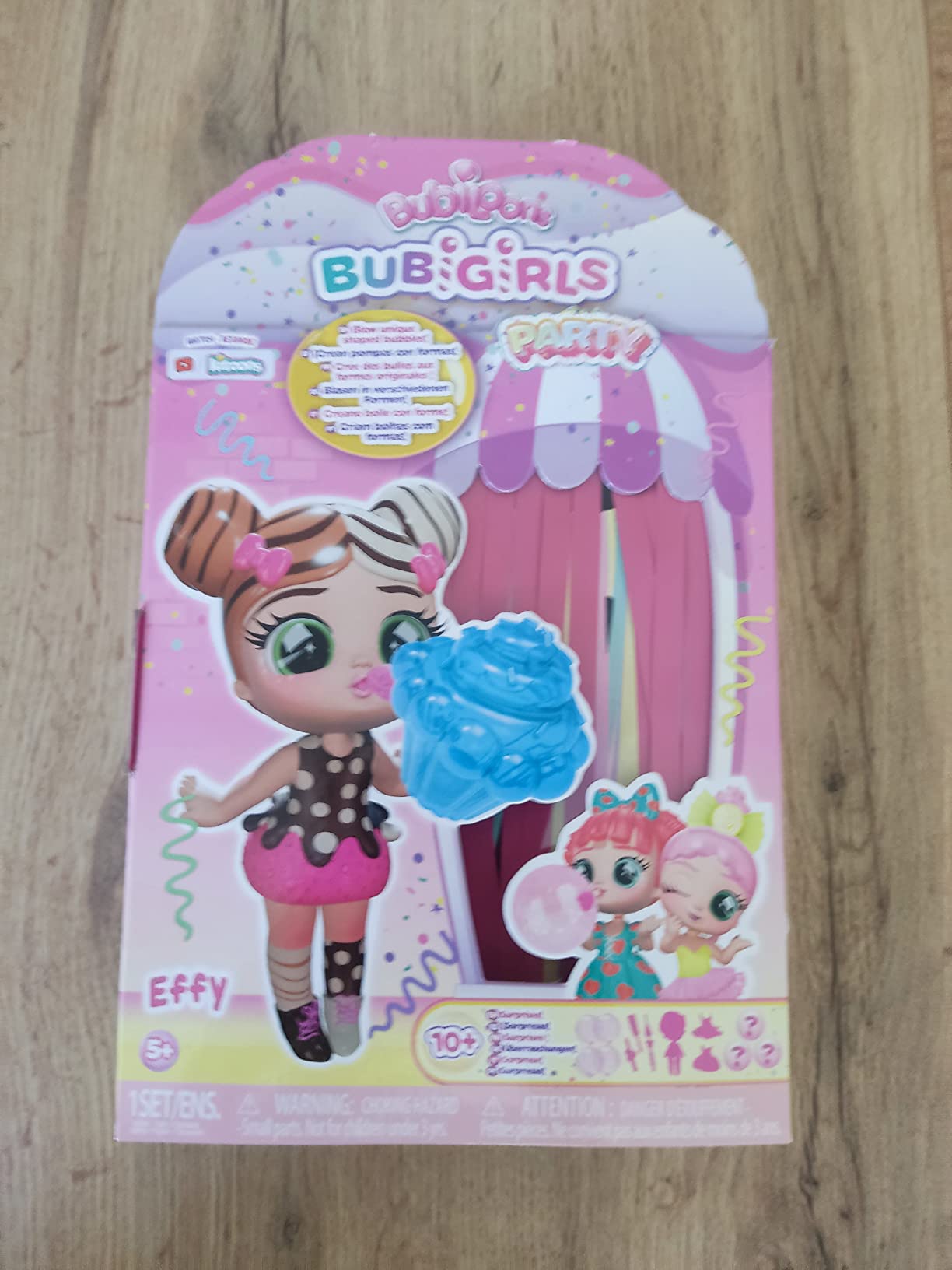 Bubiloons Bubigirls Effy bambola gonfia palloncini 12 accessori