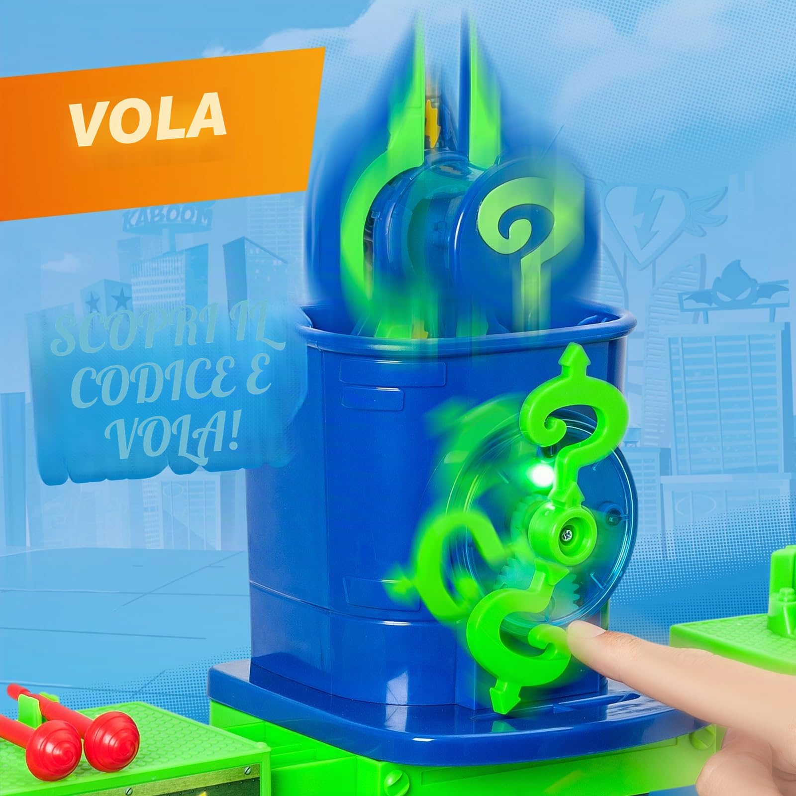 Superthings Kazoom Power Torre Enigma playset con luci