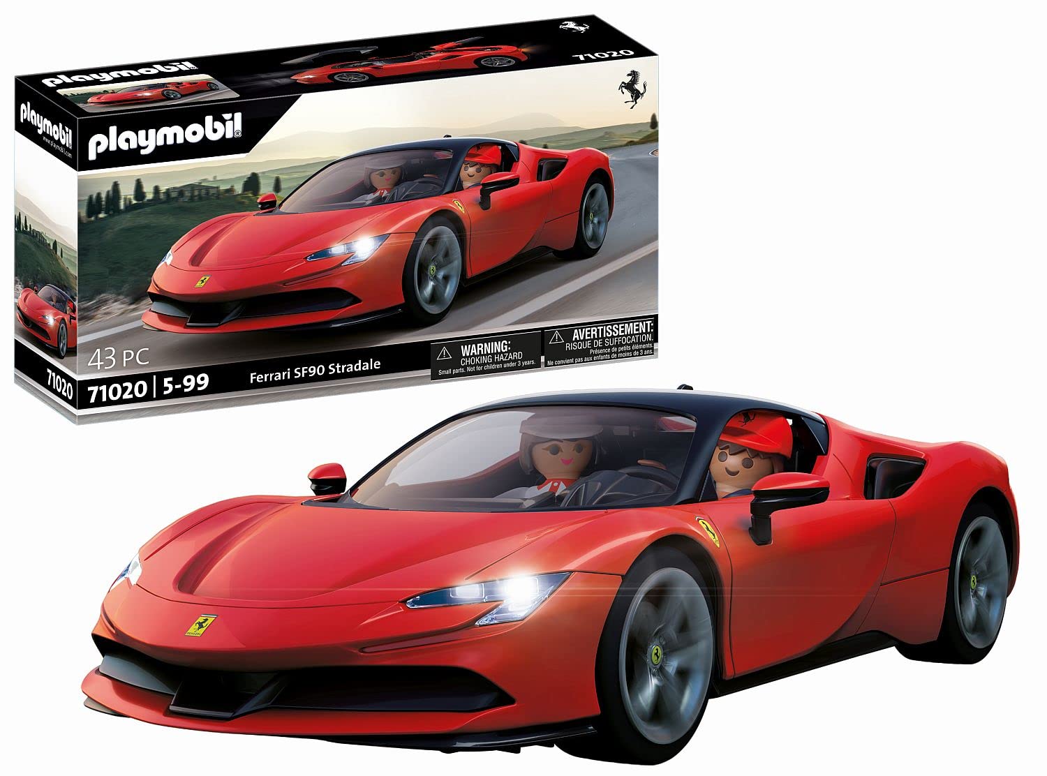 PLAYMOBIL 71020 Ferrari SF90 Stradale macchinina rossa 43 pezzi