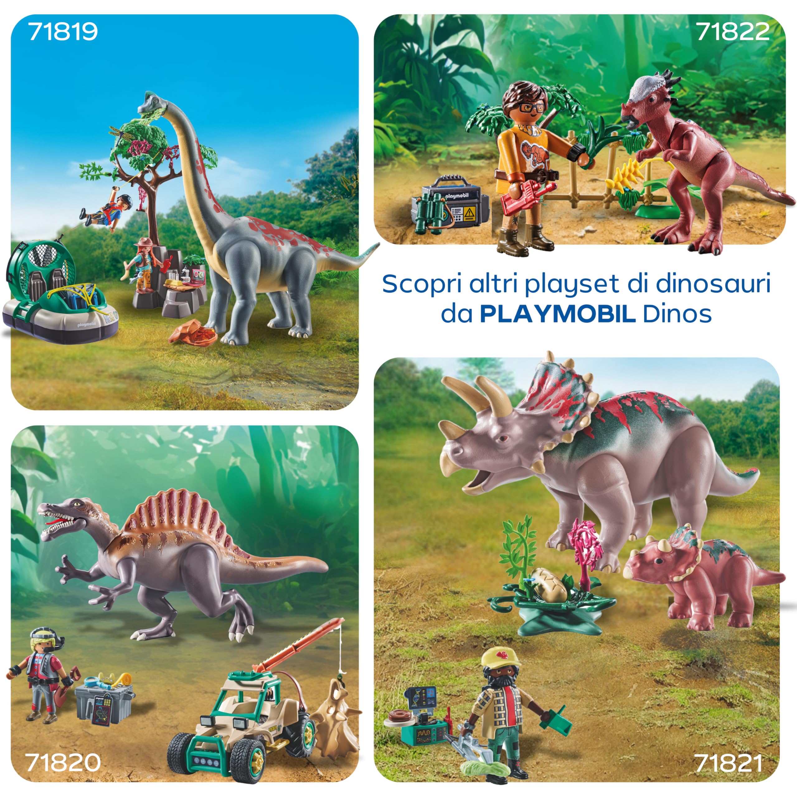 PLAYMOBIL Dinos 71820 playset spinosauro escavazione dinosauri