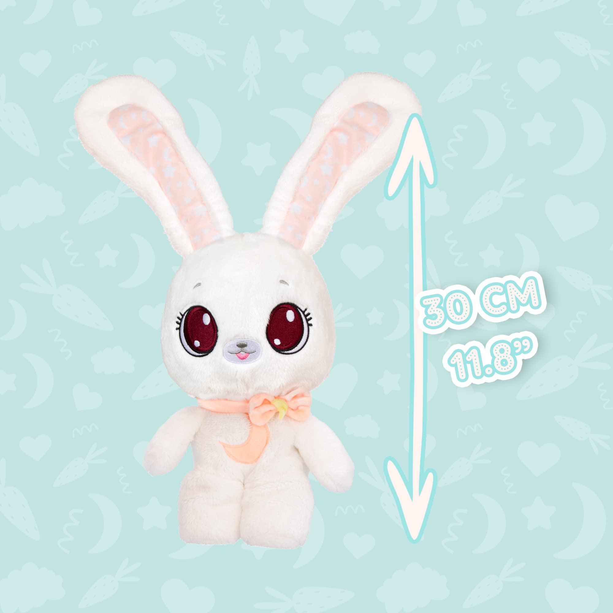 Imc Toys Peekapets Coniglietto Bianco peluche orecchie mobili