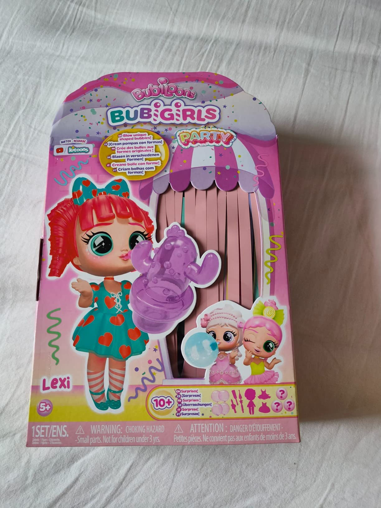 Bubiloons Bubigirls Lexi bambola gonfia palloncini 12 accessori