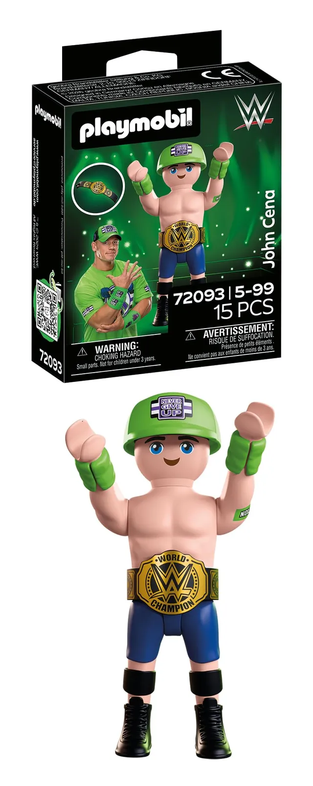 Playmobil WWE John Cena 72093 Figura Cintura Campione