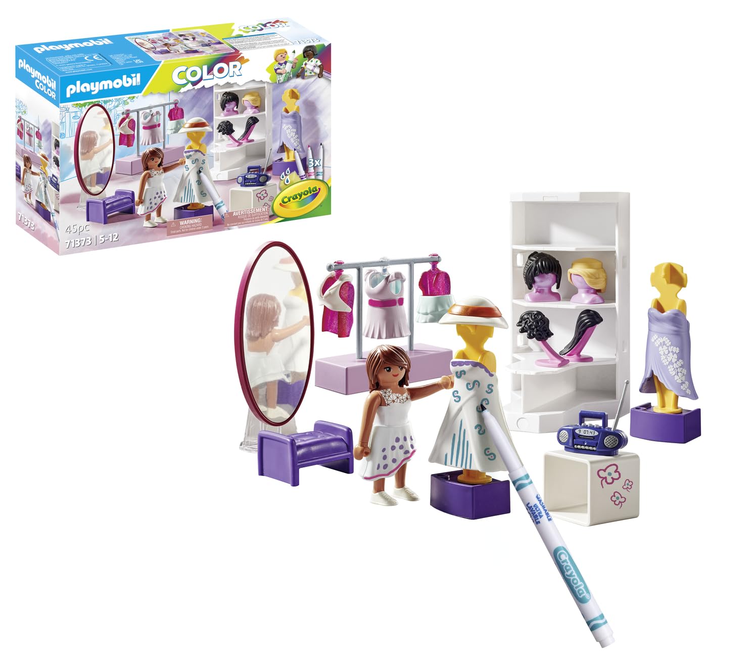 Playmobil Color 71373 Atelier di Moda playset 45 pezzi da 5 anni