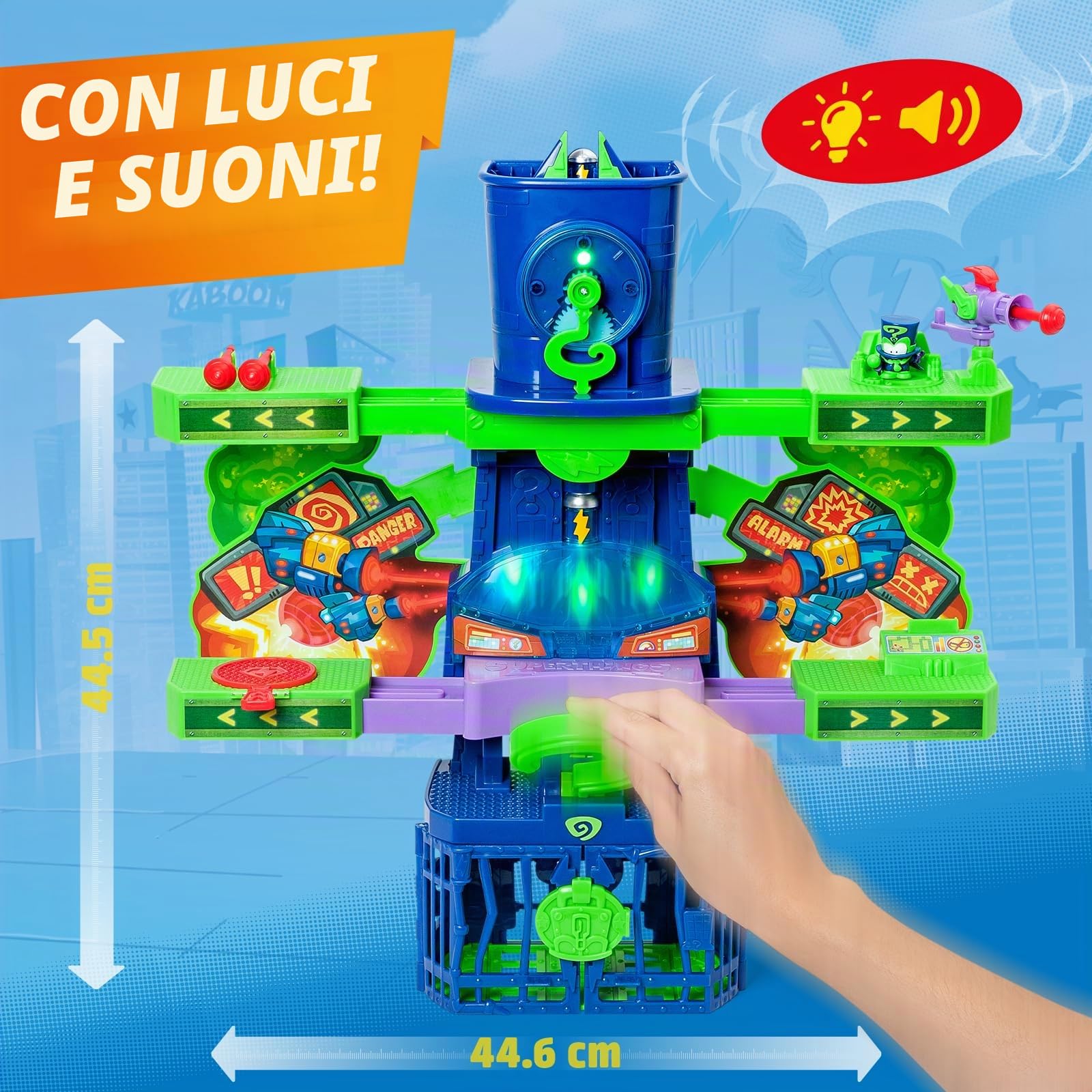 Superthings Kazoom Power Torre Enigma playset con luci