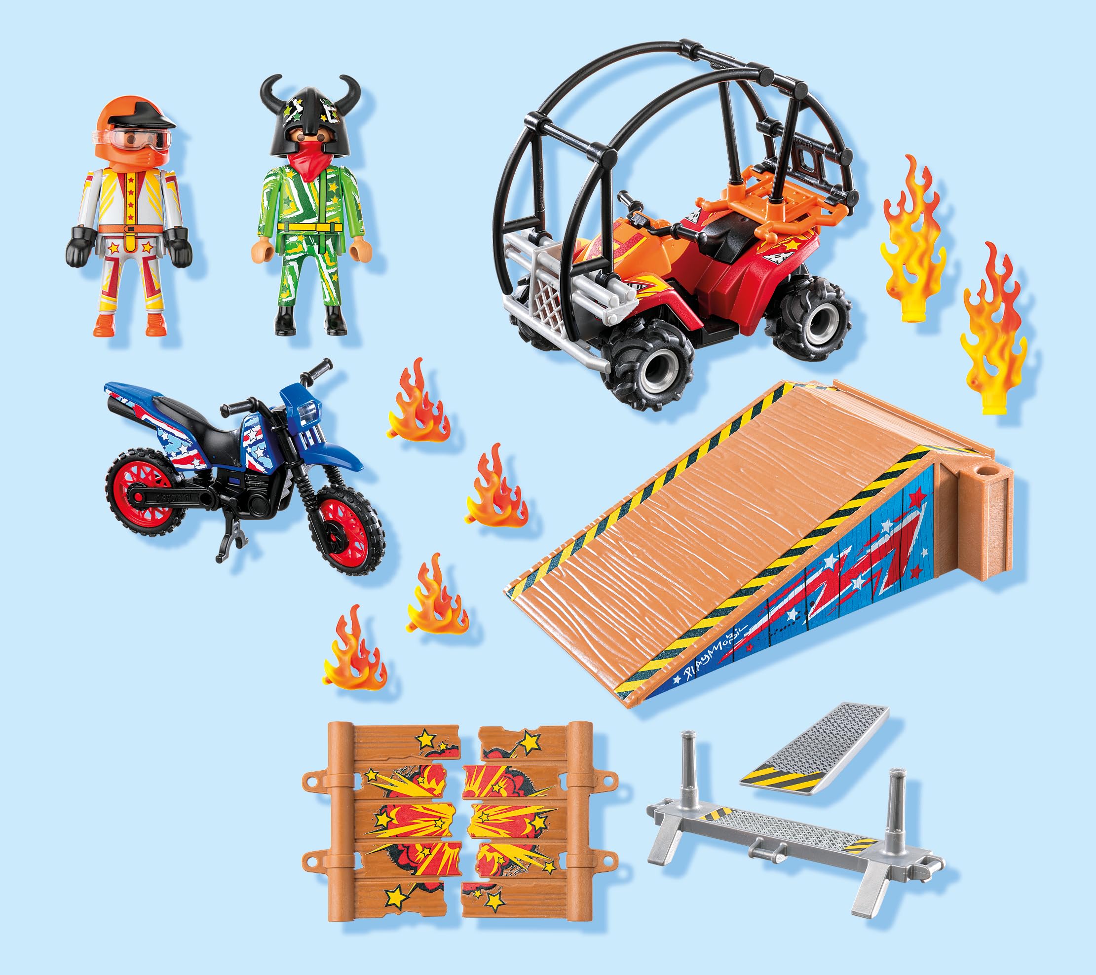 Playmobil Sports 71808 Stunt Show Rampa Auto dai 4 Anni