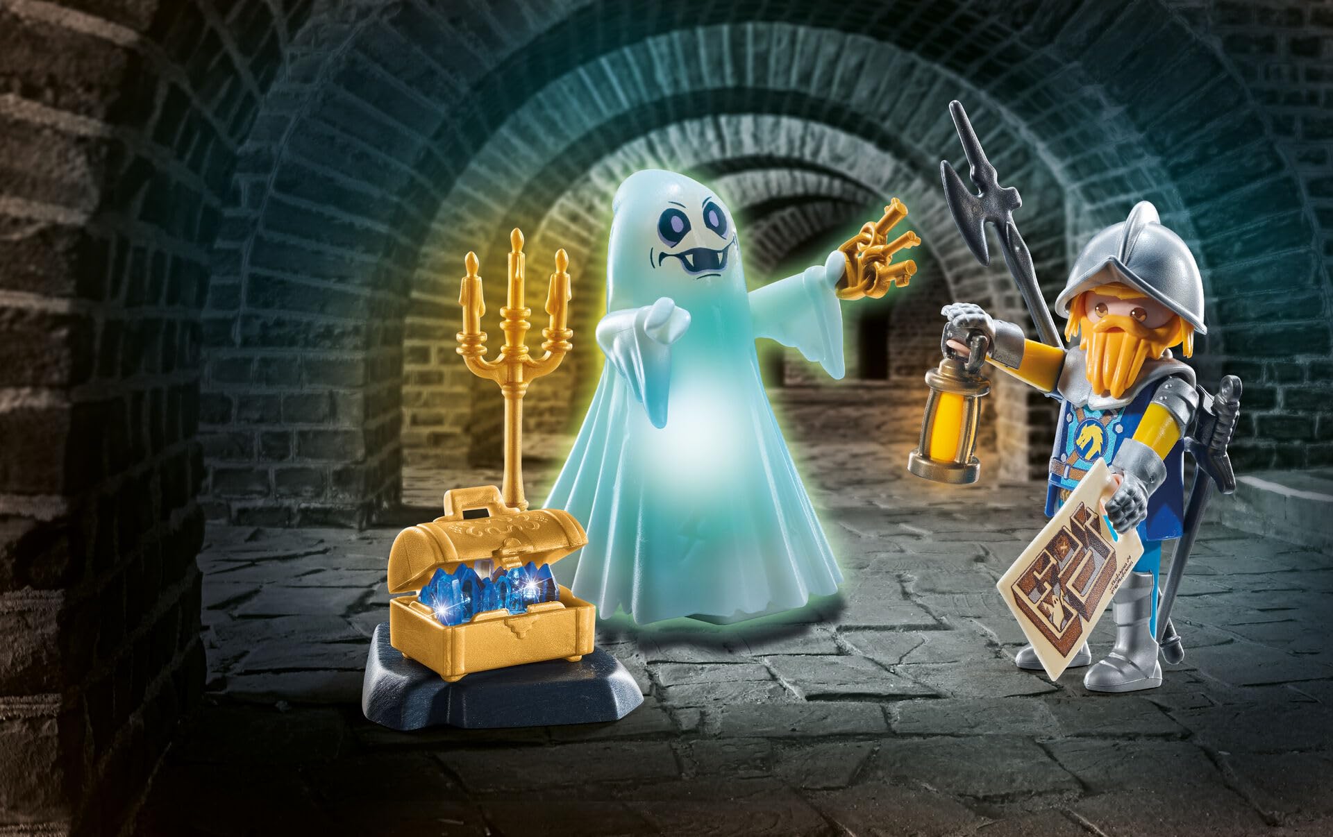 Playmobil Novelmore 71797 fantasma luminoso e cavaliere