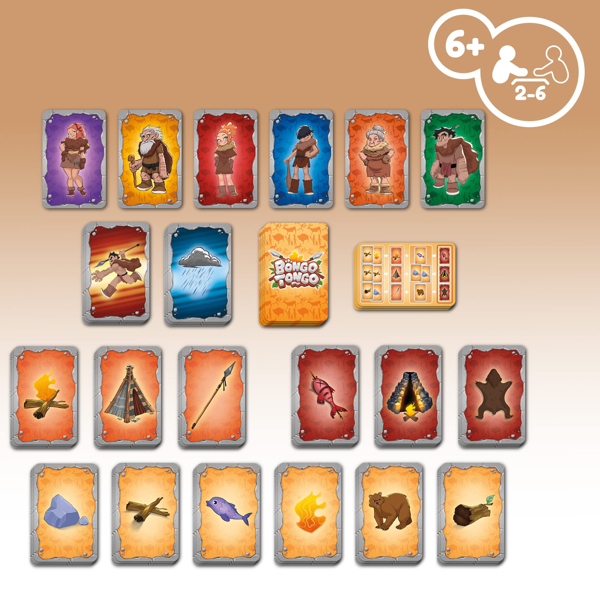 IMC Toys Play Fun Bongo Tongo gioco di carte 95 carte da 6 anni
