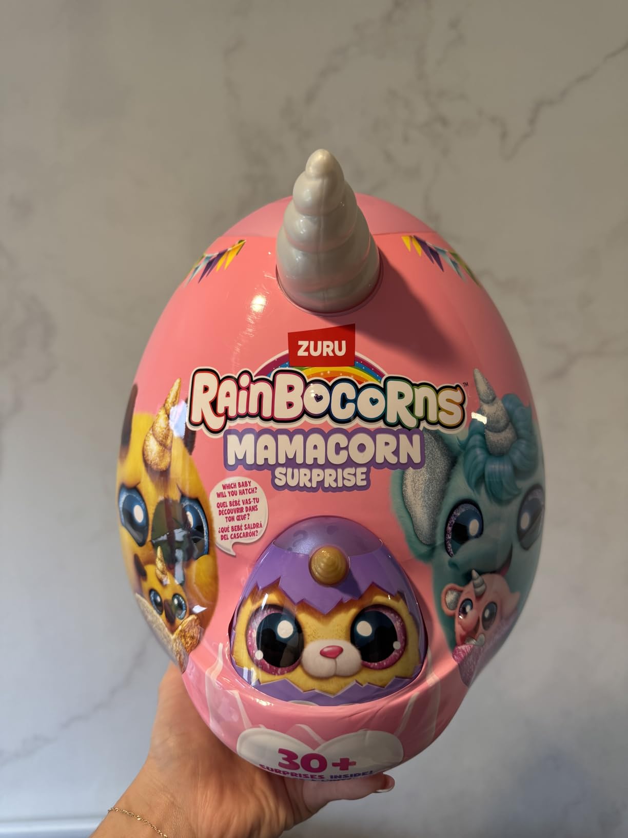 Rainbocorns Mamacorn Surprise peluche uovo Pesce Bolb 30 sorprese