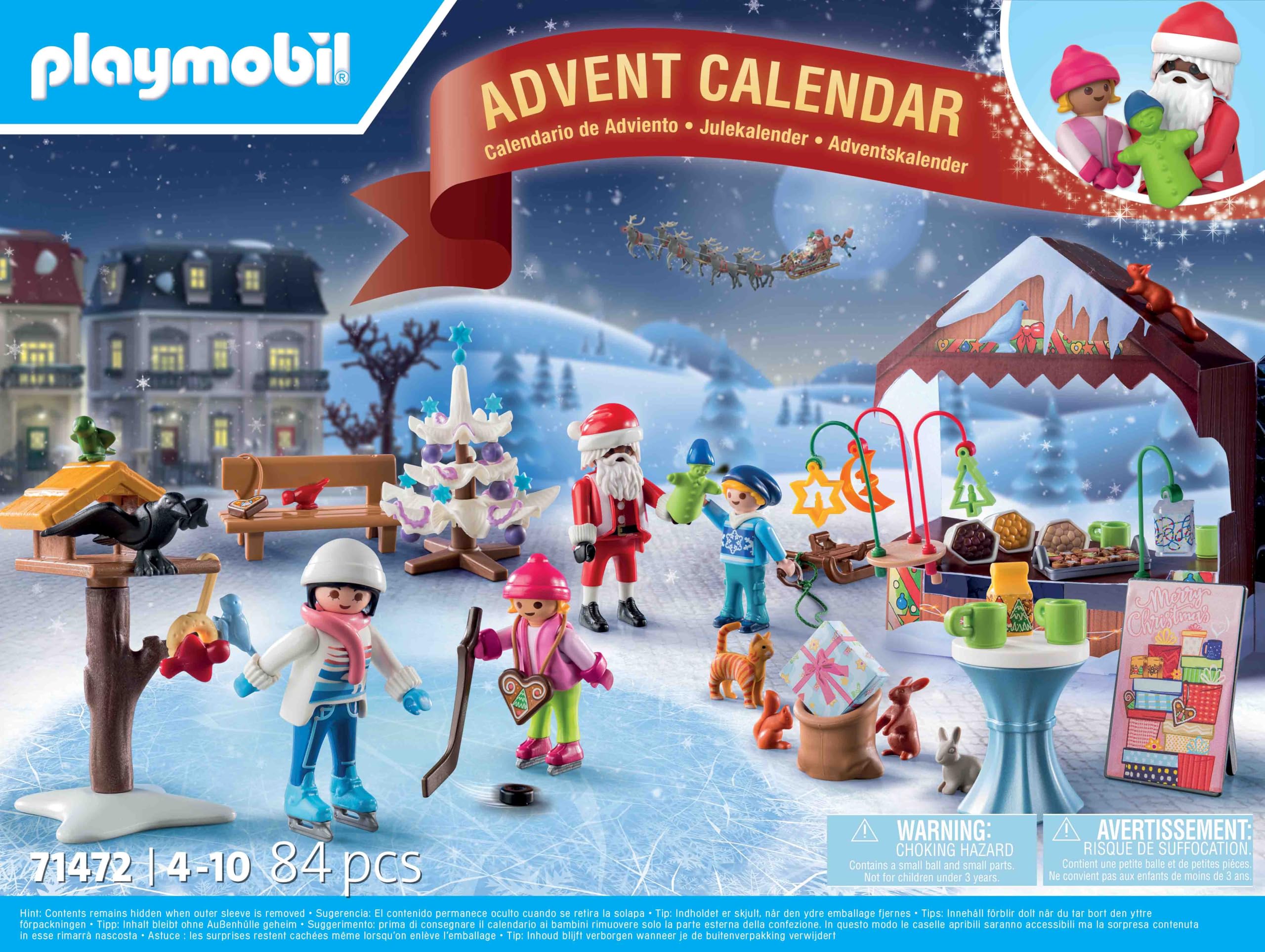 PLAYMOBIL Christmas 71472 Calendario Avvento mercatini