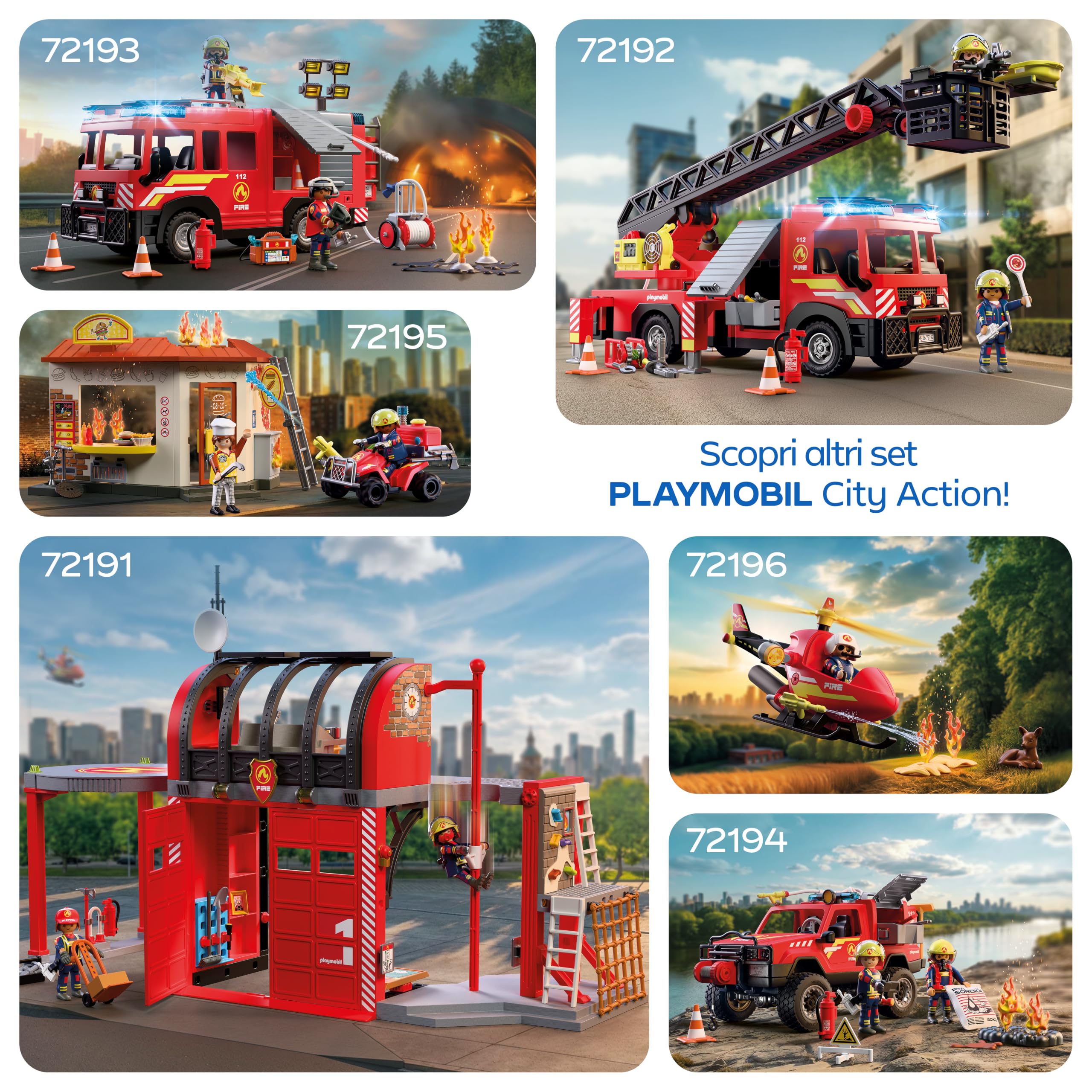 PLAYMOBIL City Action 72197 Drone Antincendio proiettili