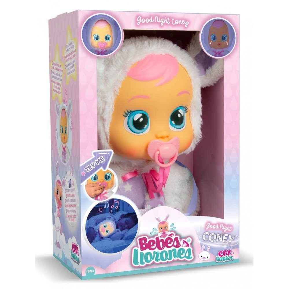 Cry Babies Good Night Coney bambola morbida luce notturna
