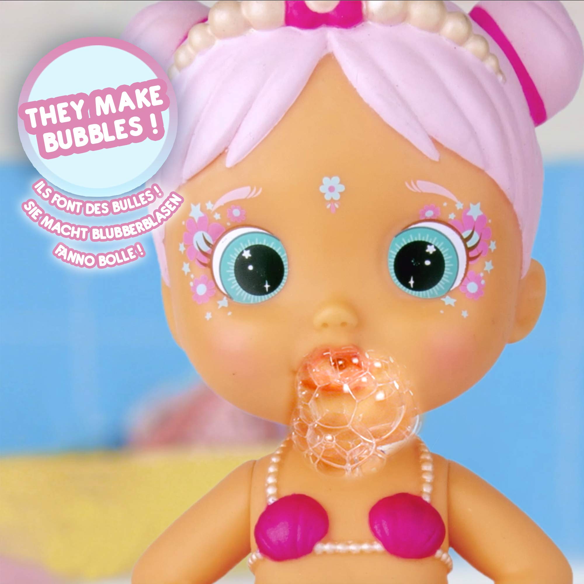 Imc Toys Bloopies Sirenetta Lovely bambola sirena bagnetto coda cambia colore