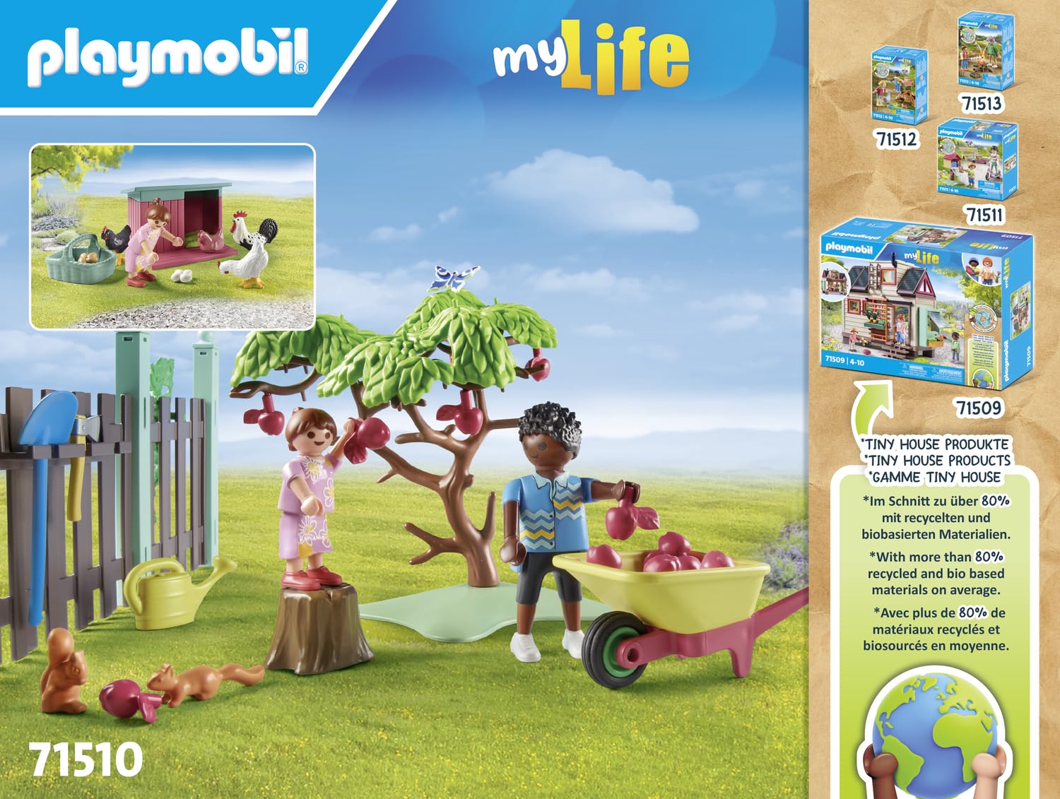 PLAYMOBIL myLife 71510 Allevamento Polli Giocattolo 77 Pezzi