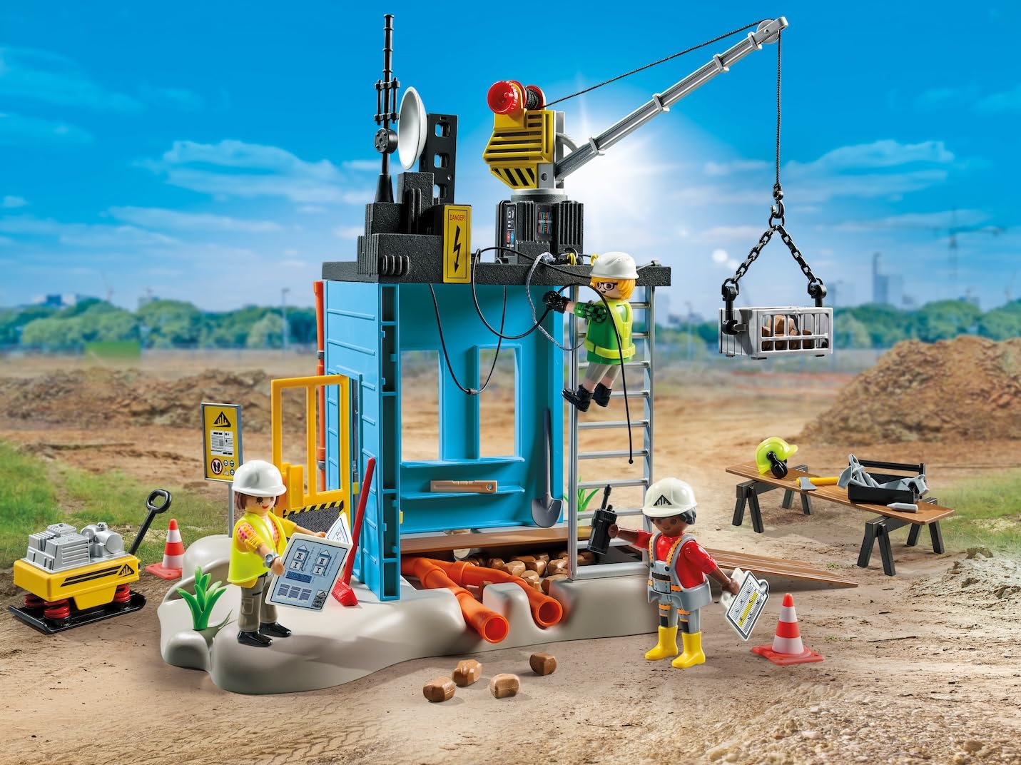PLAYMOBIL Action Heroes 71650 cantiere edile 138 pezzi