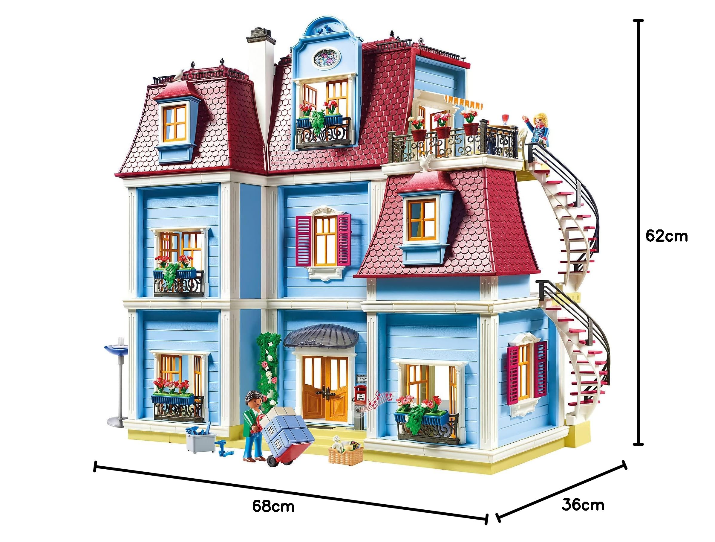 PLAYMOBIL Dollhouse 70205 grande casa bambole 2 piani