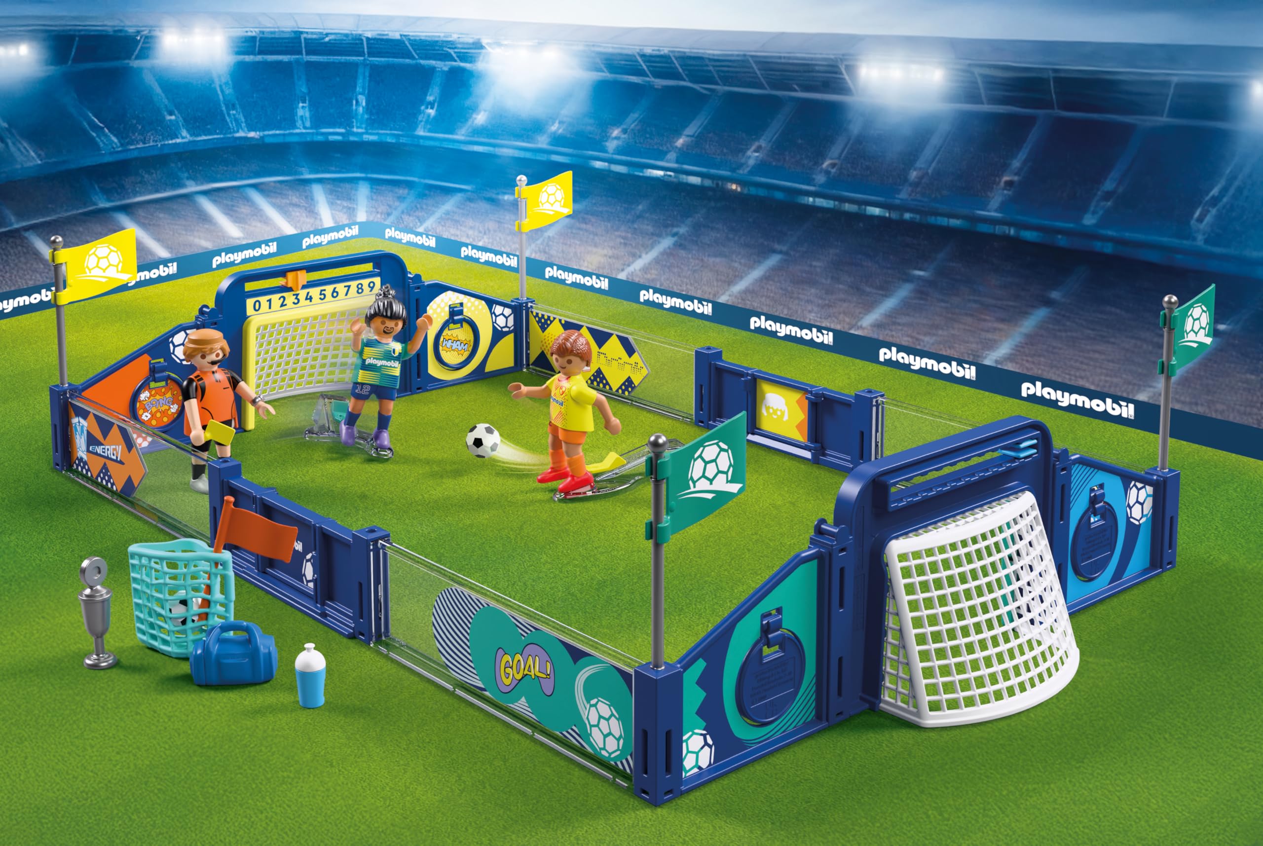 PLAYMOBIL My Life 72056 arena calcio con 2 porte
