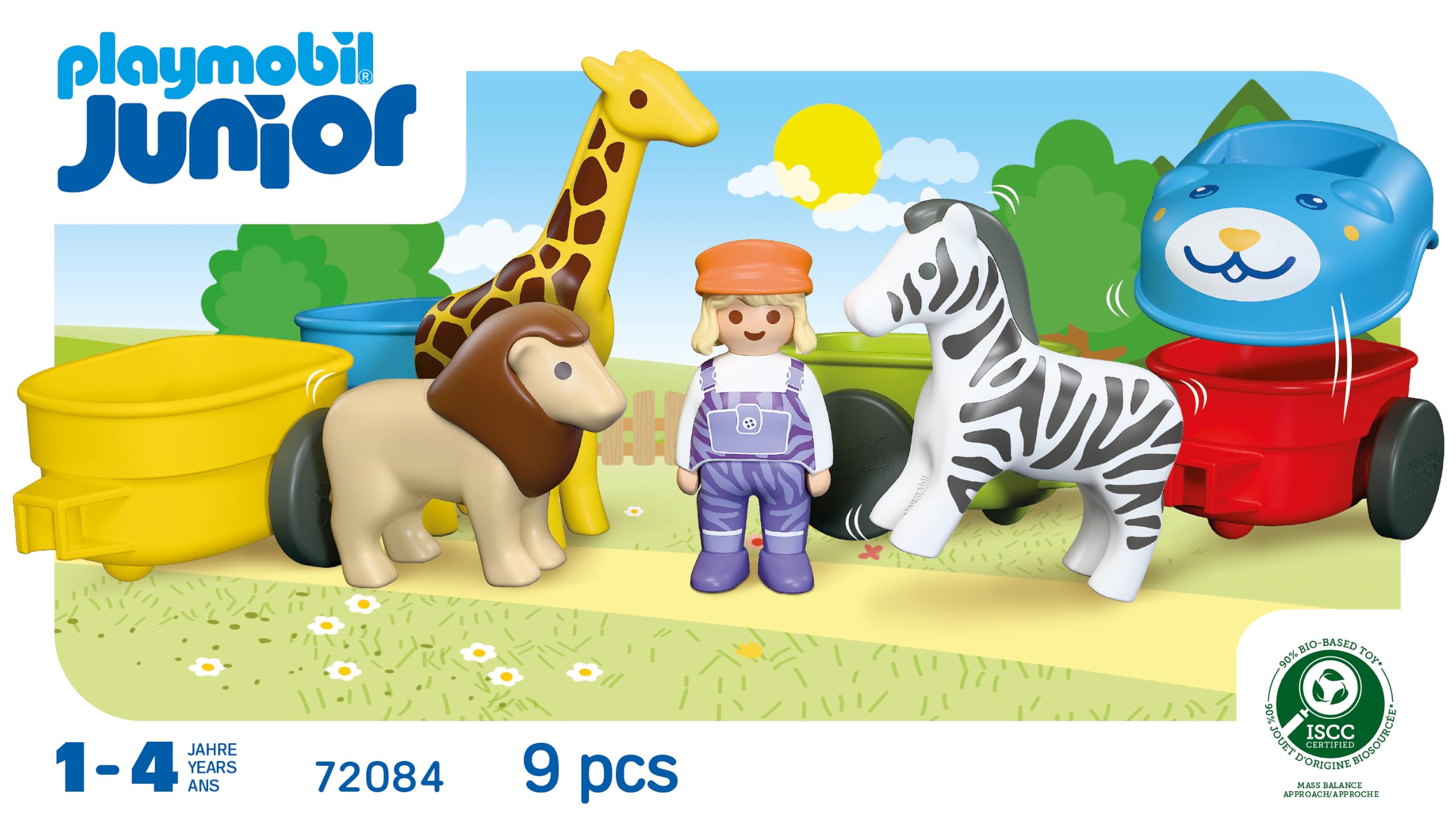 Playmobil Junior Trenino Animali 72084 4 Vagoni da 4 Anni