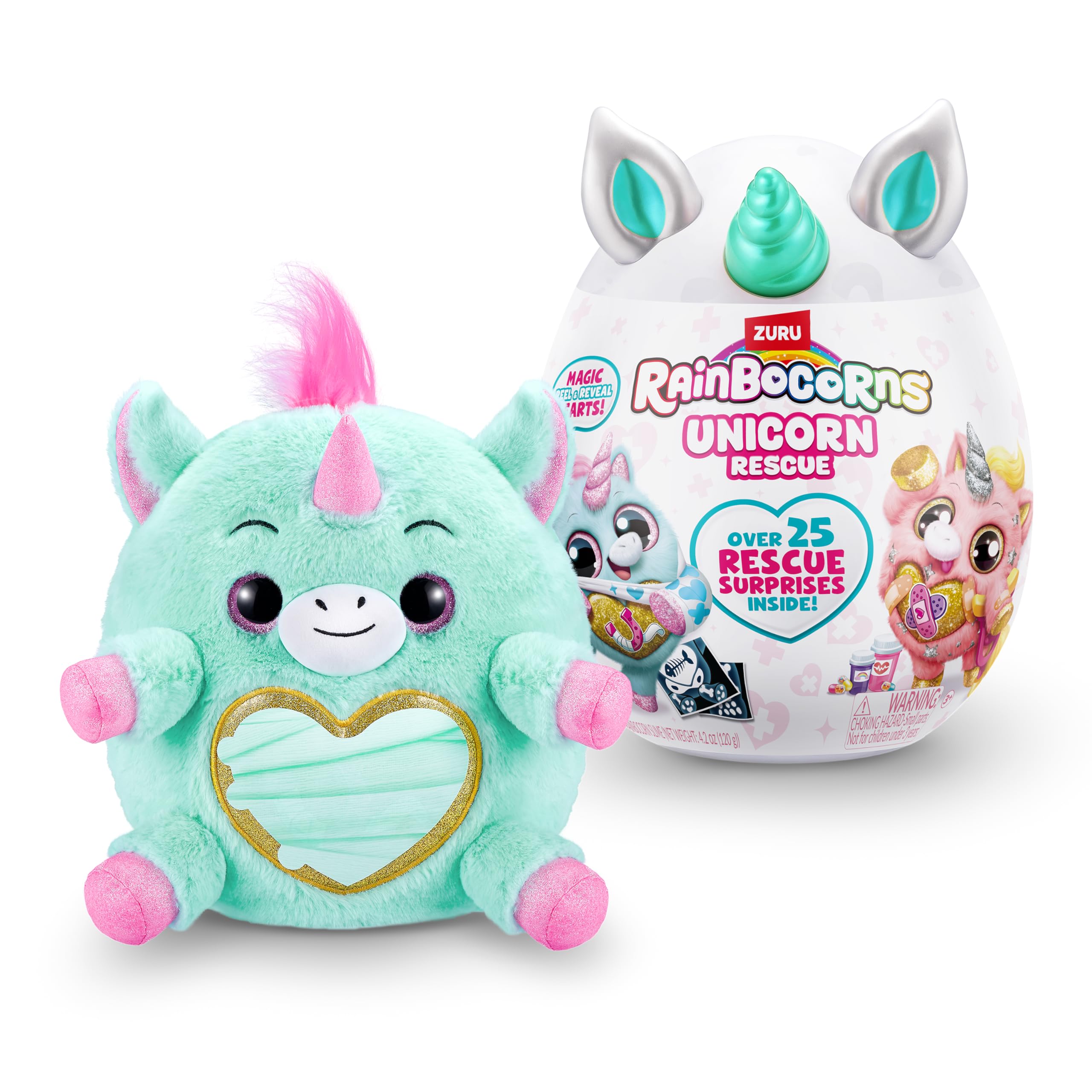 Rainbocorns Unicorn Rescue Surprise Tiffany uovo peluche 25 sorprese
