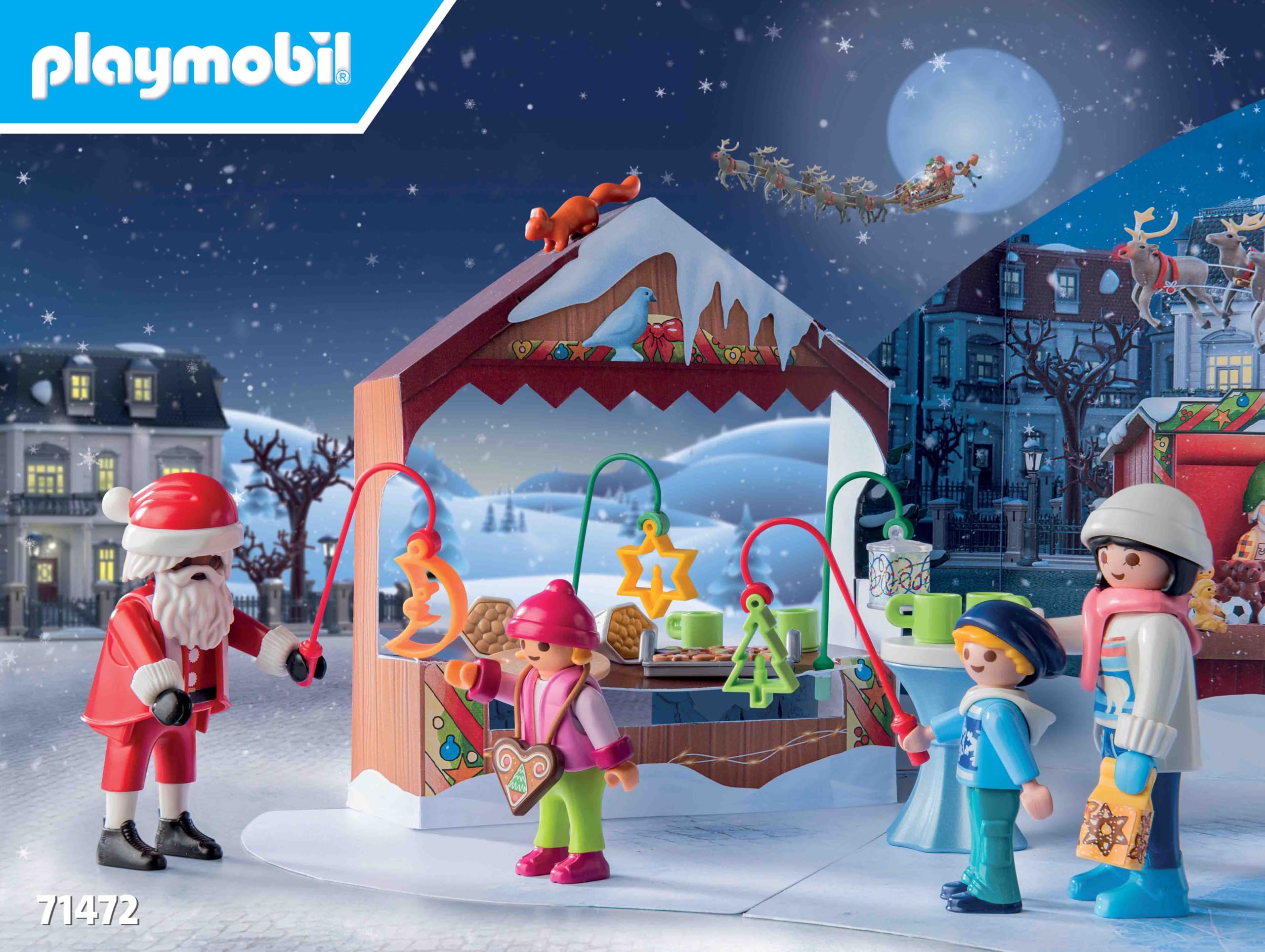 PLAYMOBIL Christmas 71472 Calendario Avvento mercatini