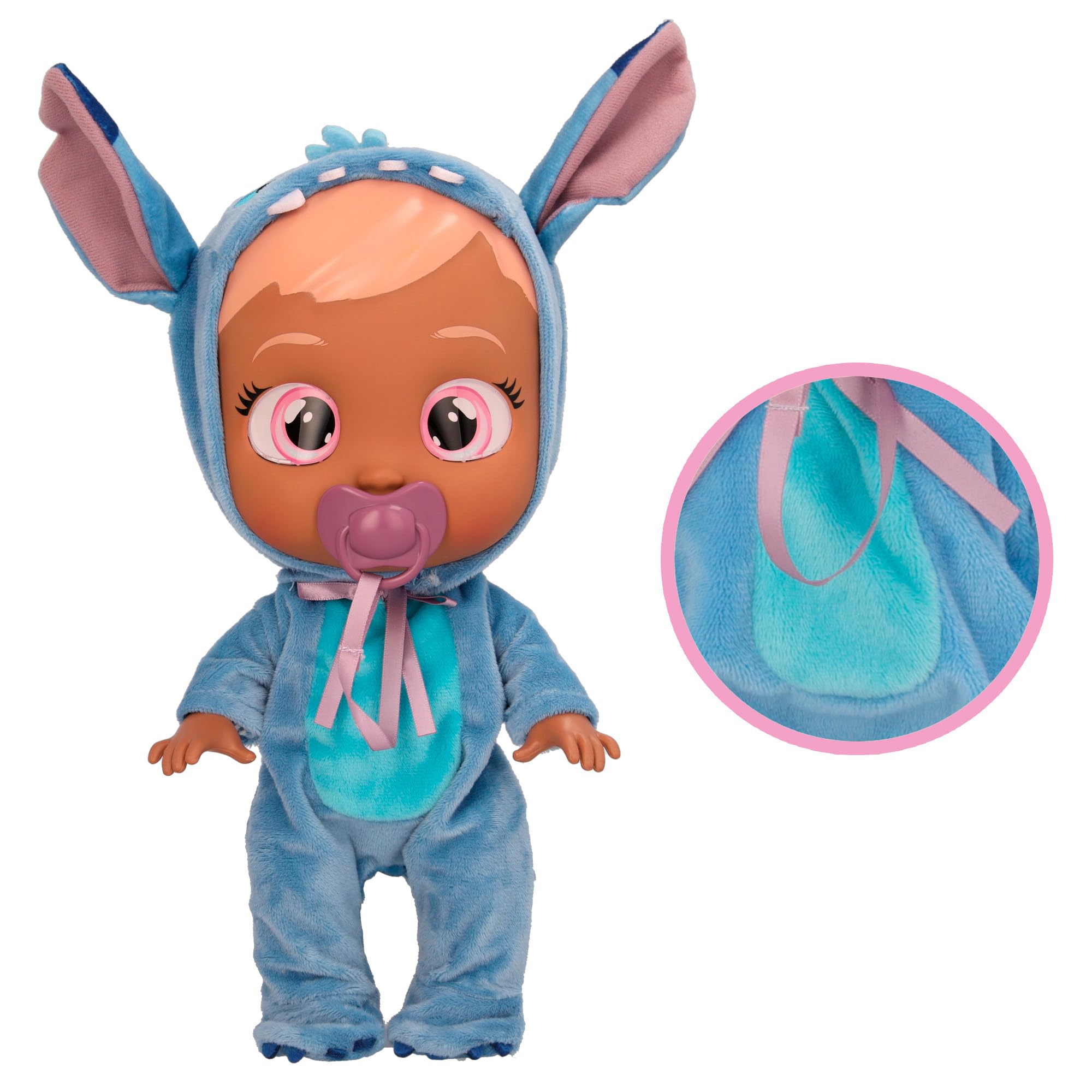 Cry Babies Disney Stitch Bambola 30 cm Pigiama Blu