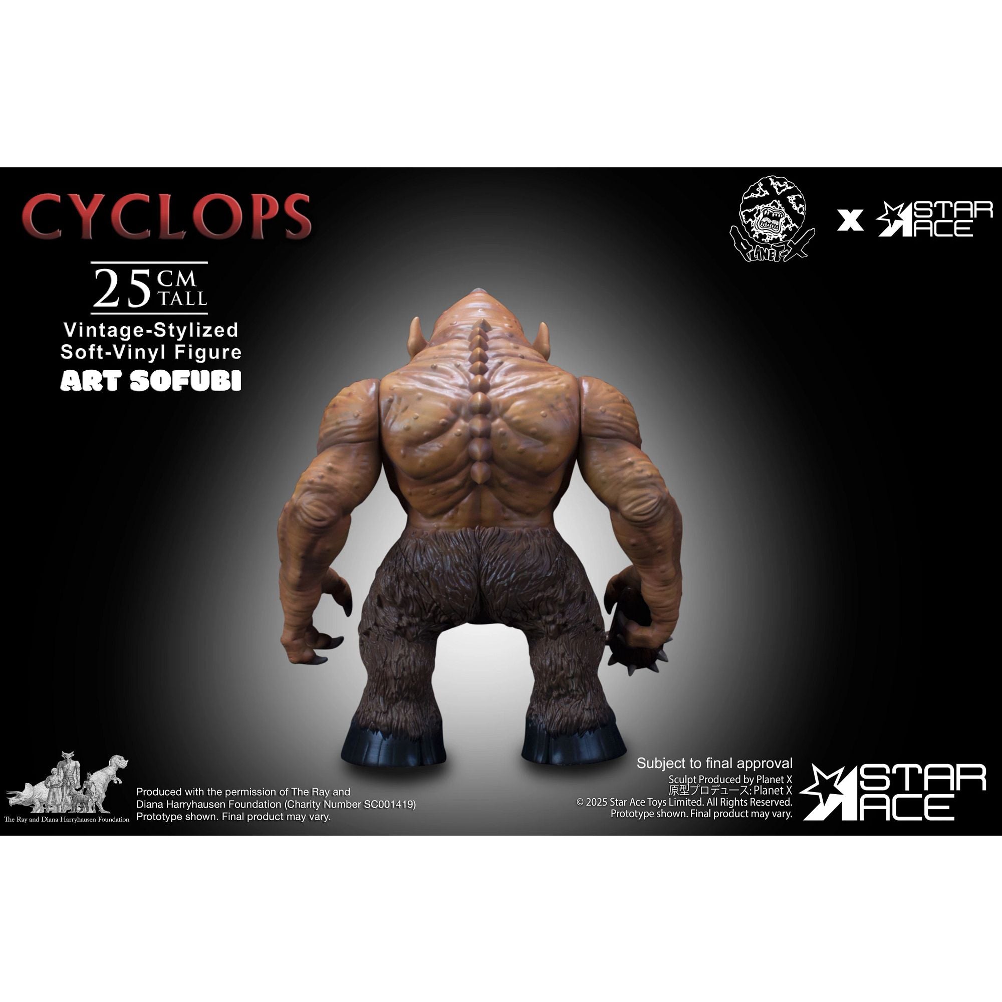 Star Ace Vintage Cyclops statua vinile Harryhausen