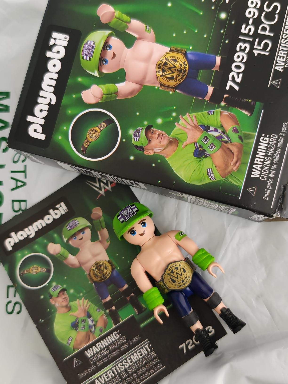 Playmobil WWE John Cena 72093 Figura Cintura Campione