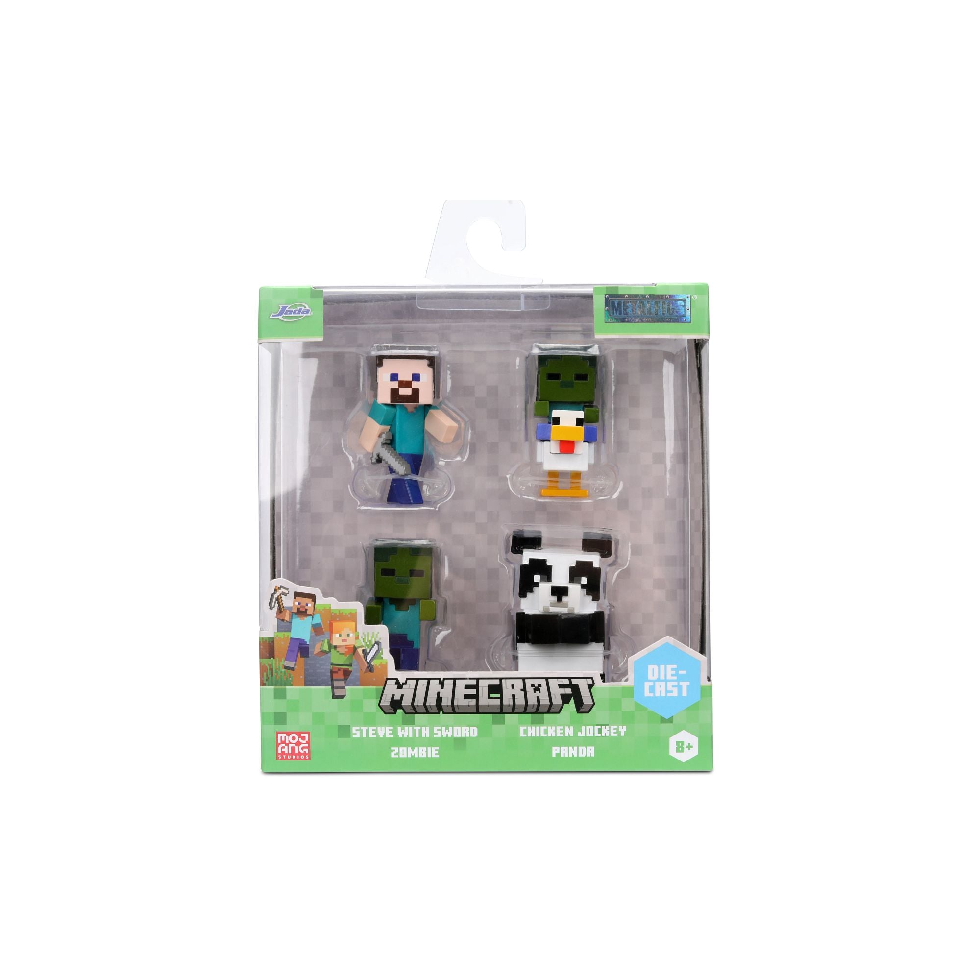 Jada Minecraft Metalfigs W7 4 pezzi metallo 6,5 cm