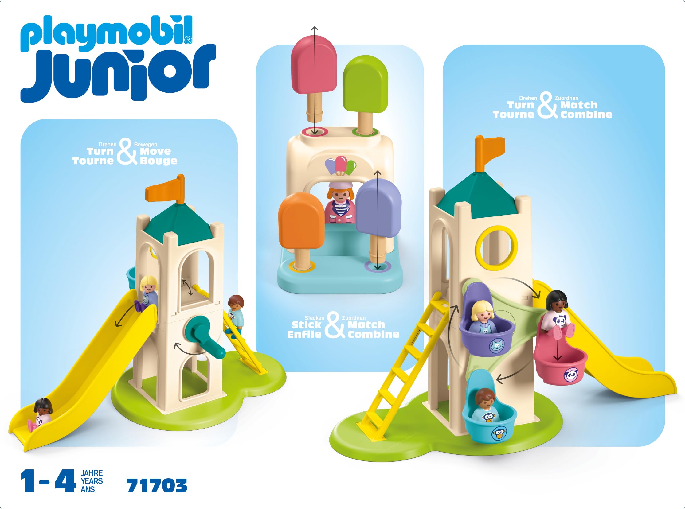 Playmobil Junior 71703 Parco Giochi Avventura Gioco 18 Pezzi 12M+