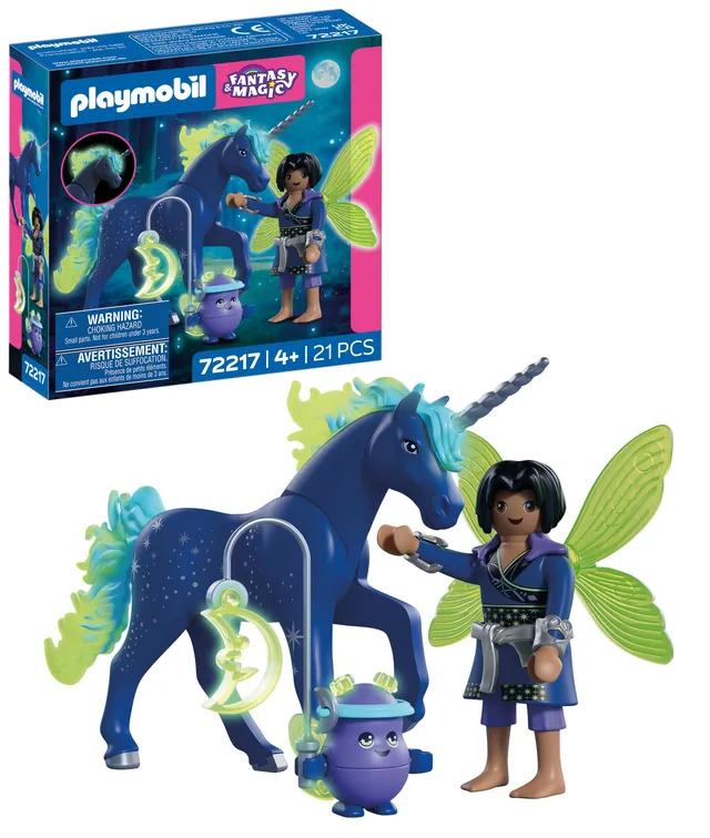 PLAYMOBIL Fantasy 72217 unicorno Moonlight con fata
