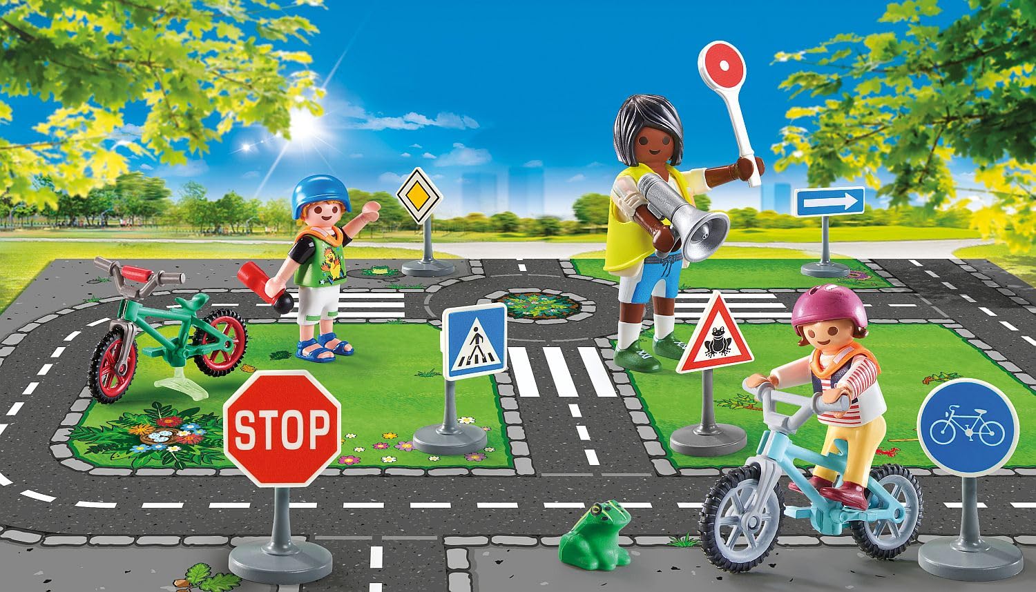 Playmobil City Life 71332 Educazione Stradale Bici 34 Pezzi