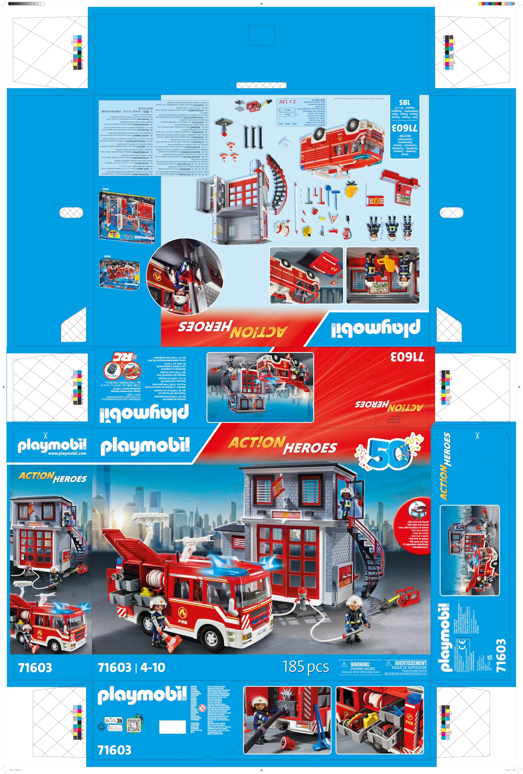 Playmobil Action Heroes 71603 Mega Set Vigili del Fuoco