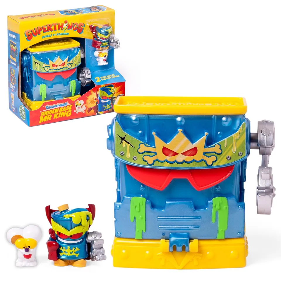 Superthings Guardians of Kazoom Base Mr. King playset tana esclusiva