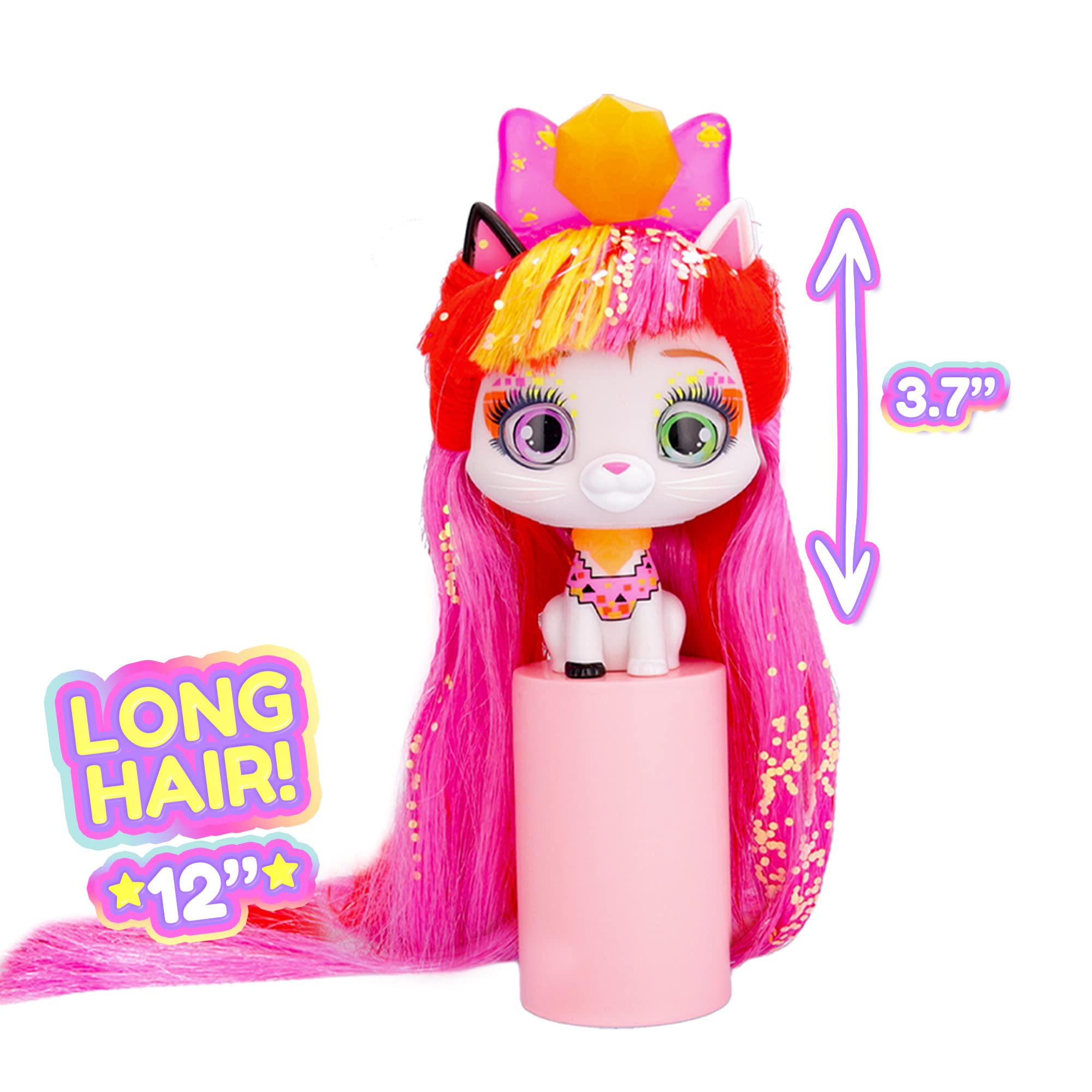 IMC Toys VIP Pets Cats Elektra Bambola Gattino Glow 3+ Anni