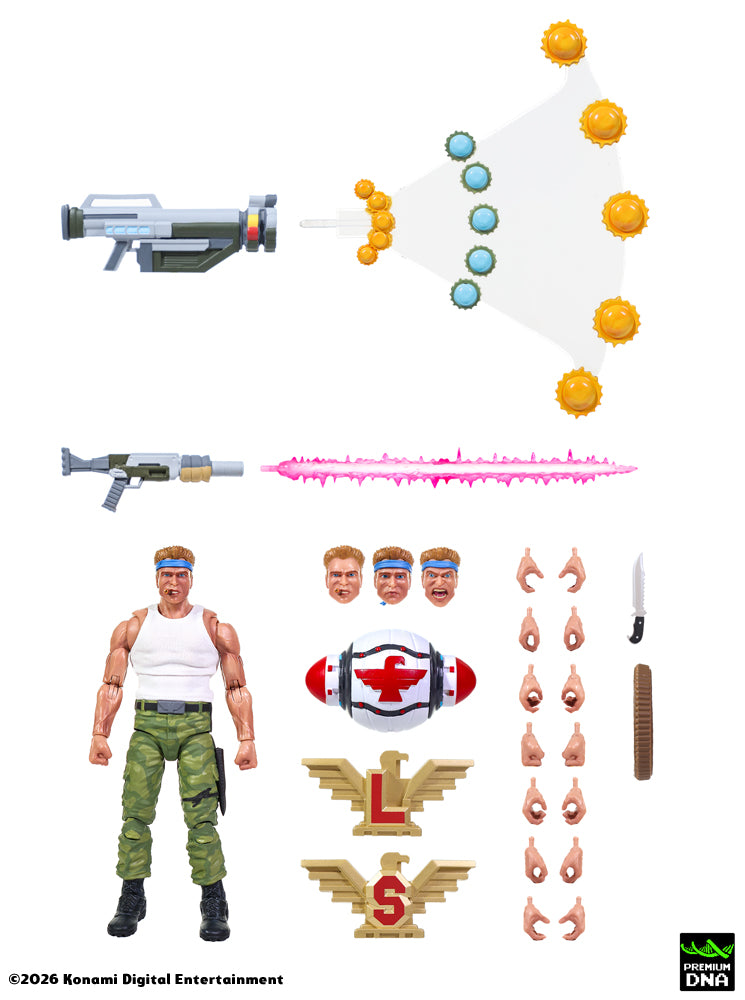 Premium DNA Contra Bill Rizer Lance Bean action figure 1/12 arcade