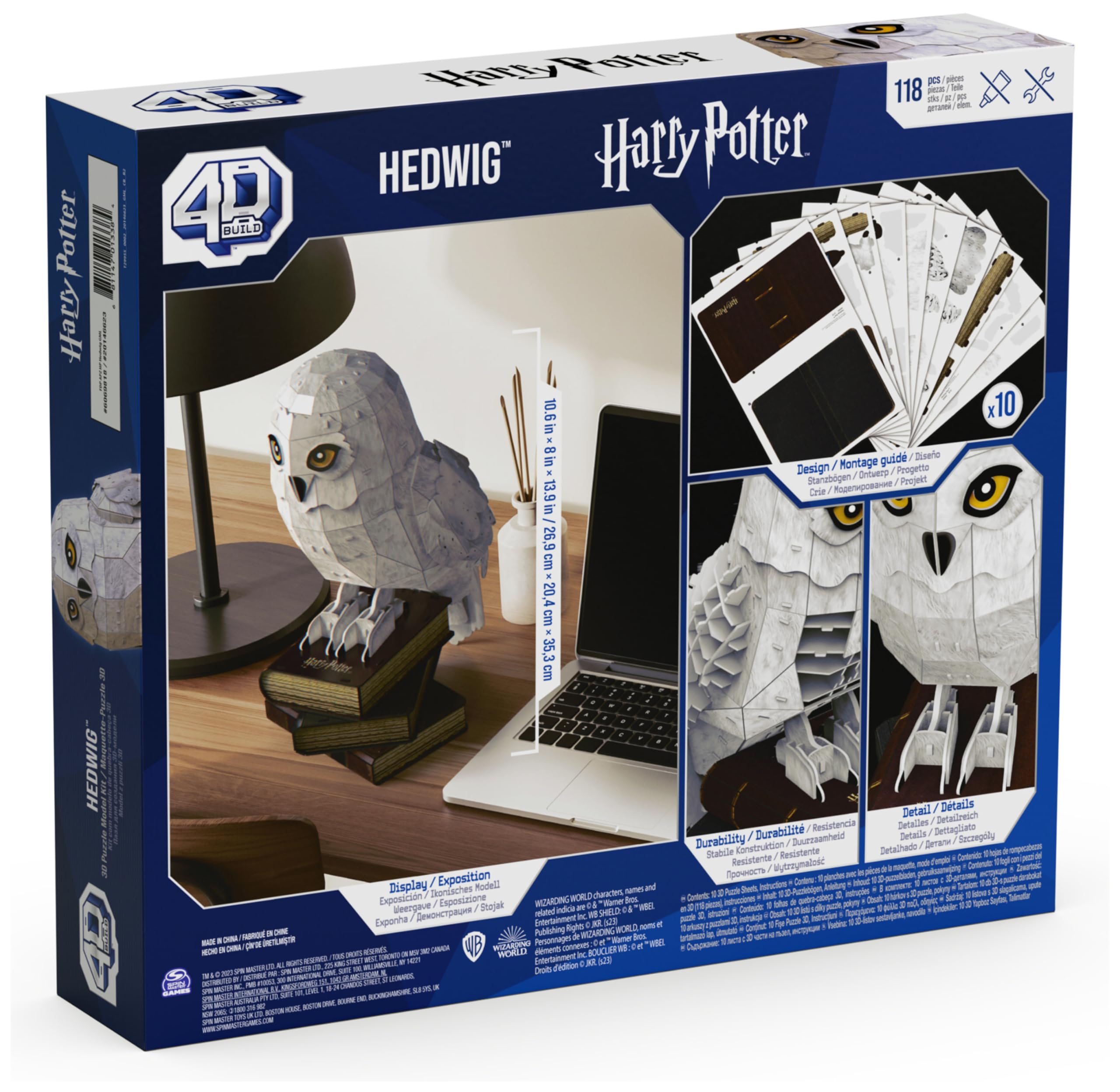 Spin Master 4D Build Harry Potter Edvige puzzle 3D 118 pezzi