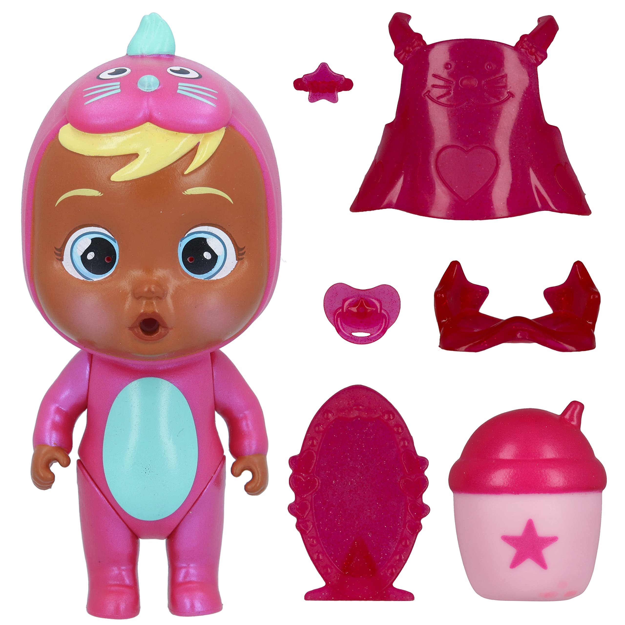 Cry Babies Magic Tears mini bambola rosa lacrime vere